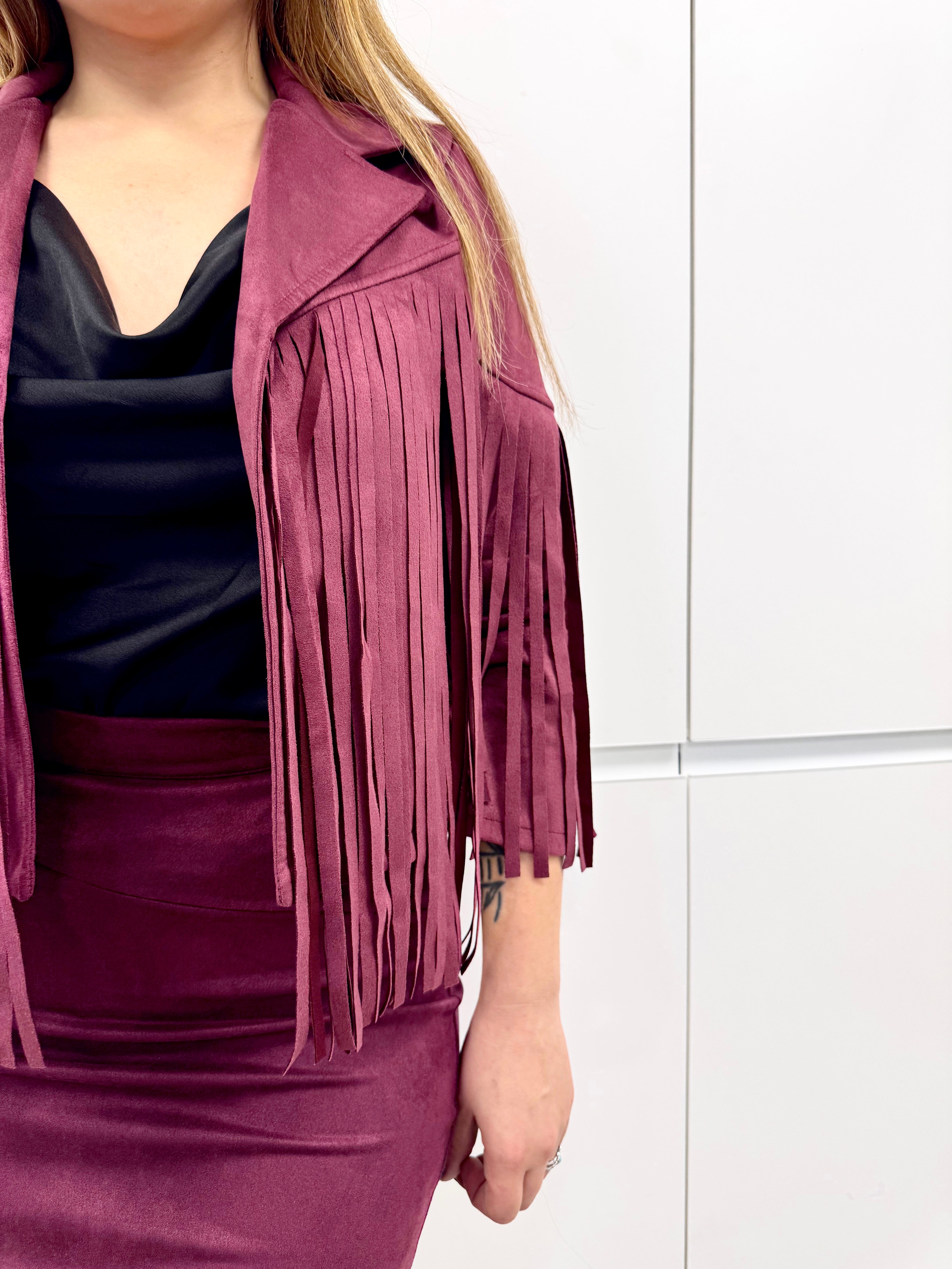 Falda antelina flecos