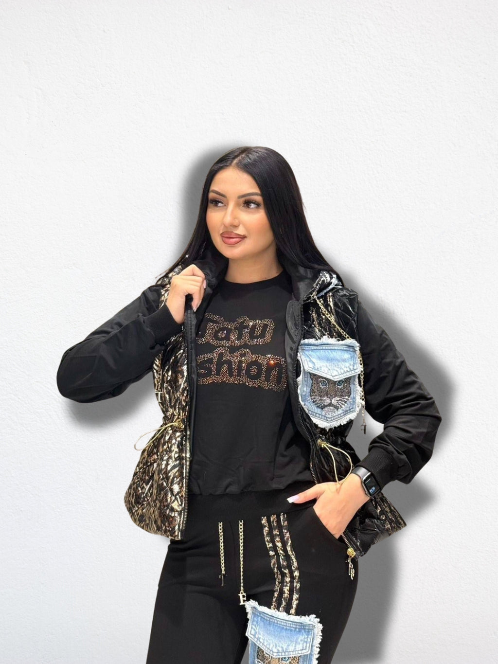 Conjunto chándal black tatu