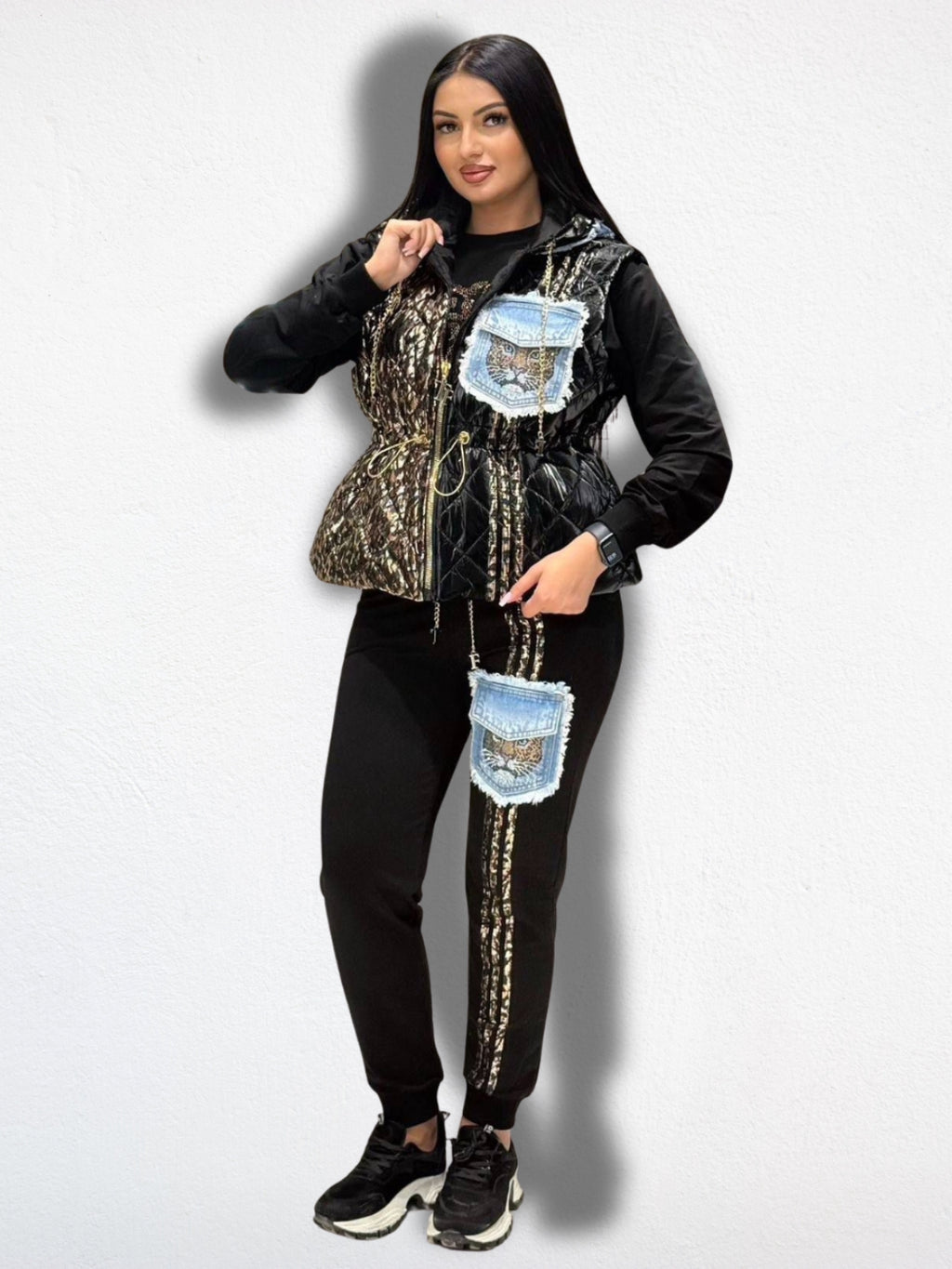 Conjunto chándal black tatu