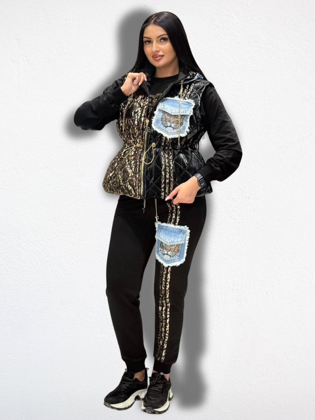 Conjunto chándal black tatu