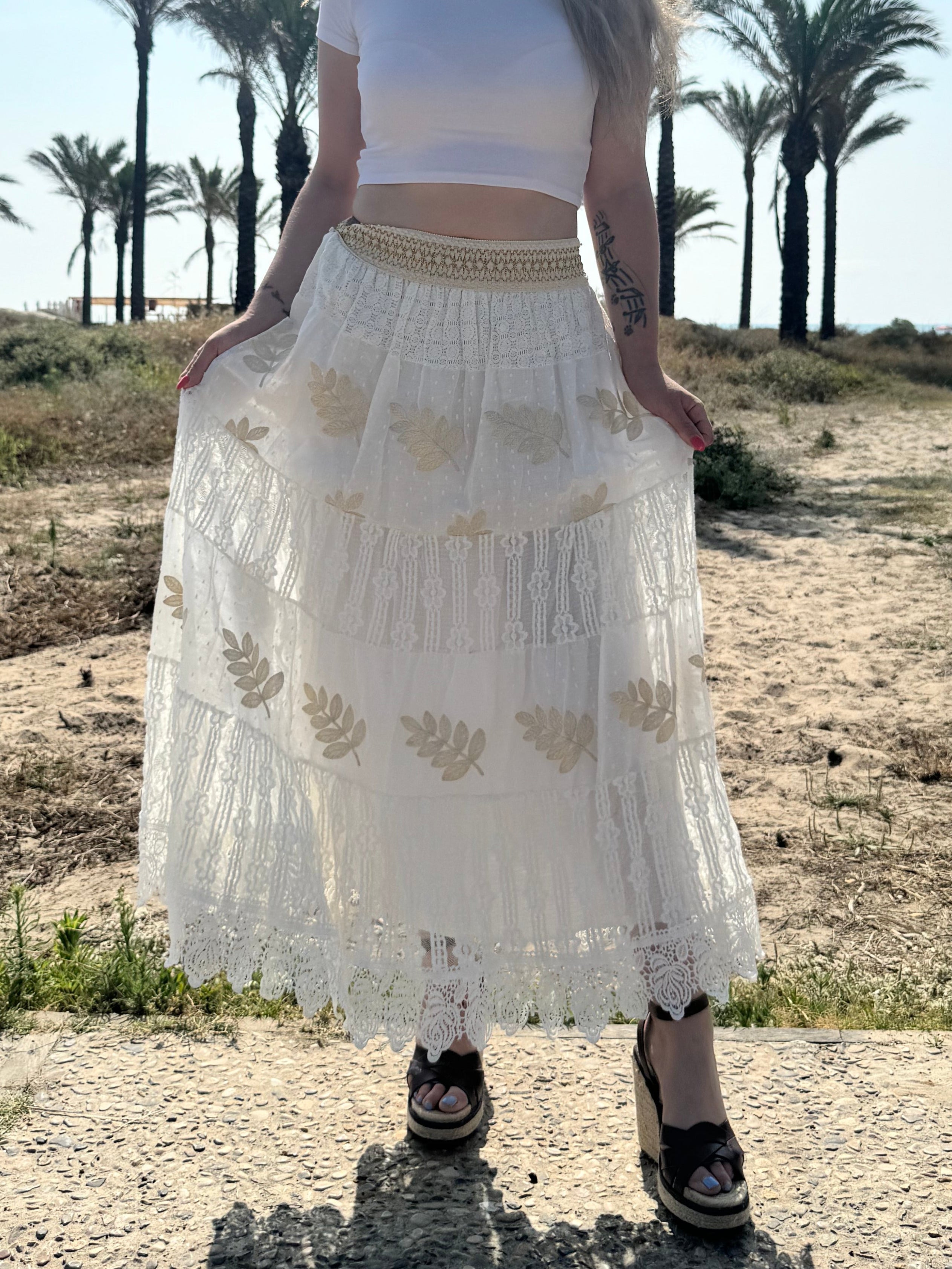Falda Ibiza Hoja