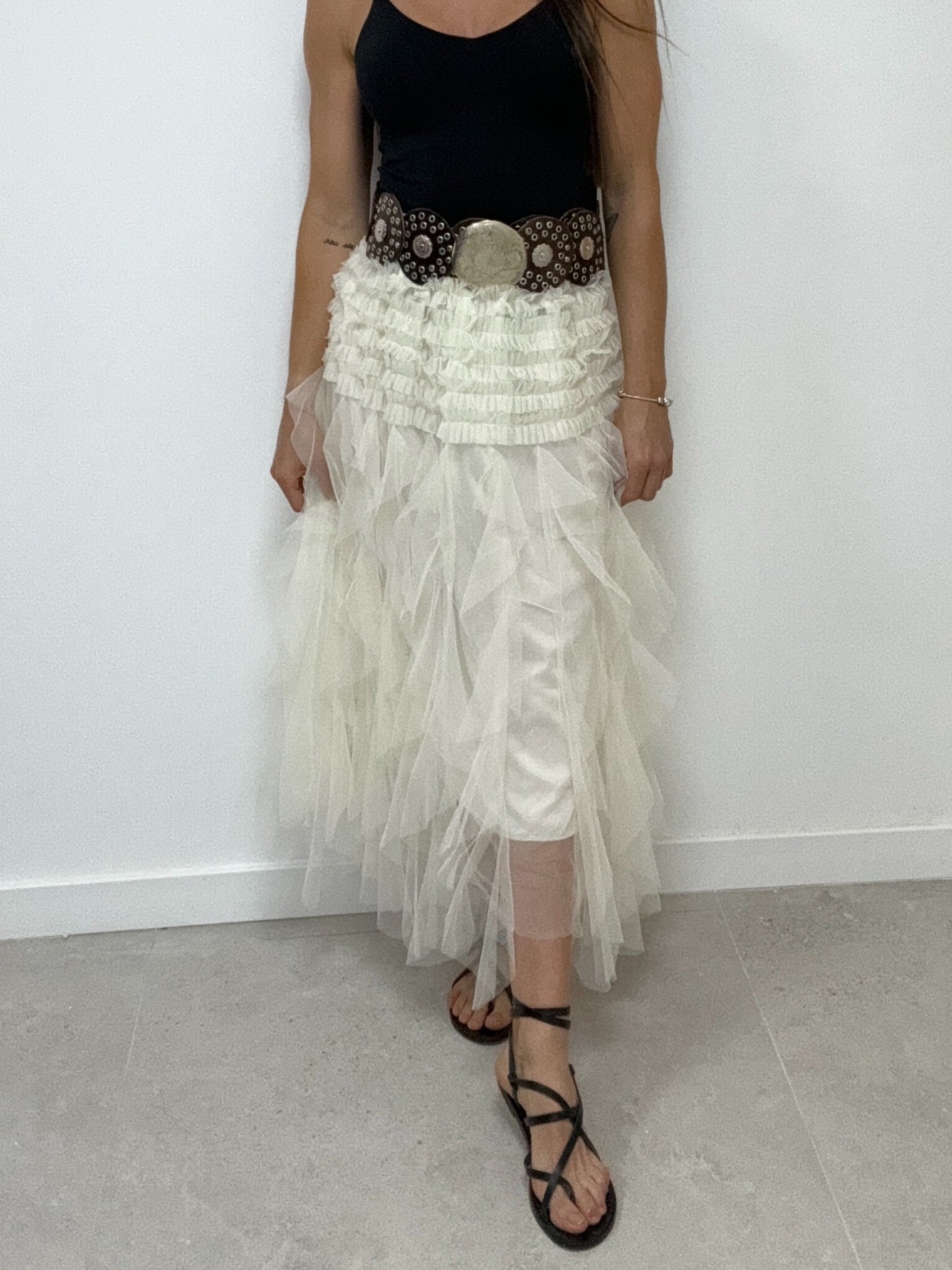 Falda Tul Volante