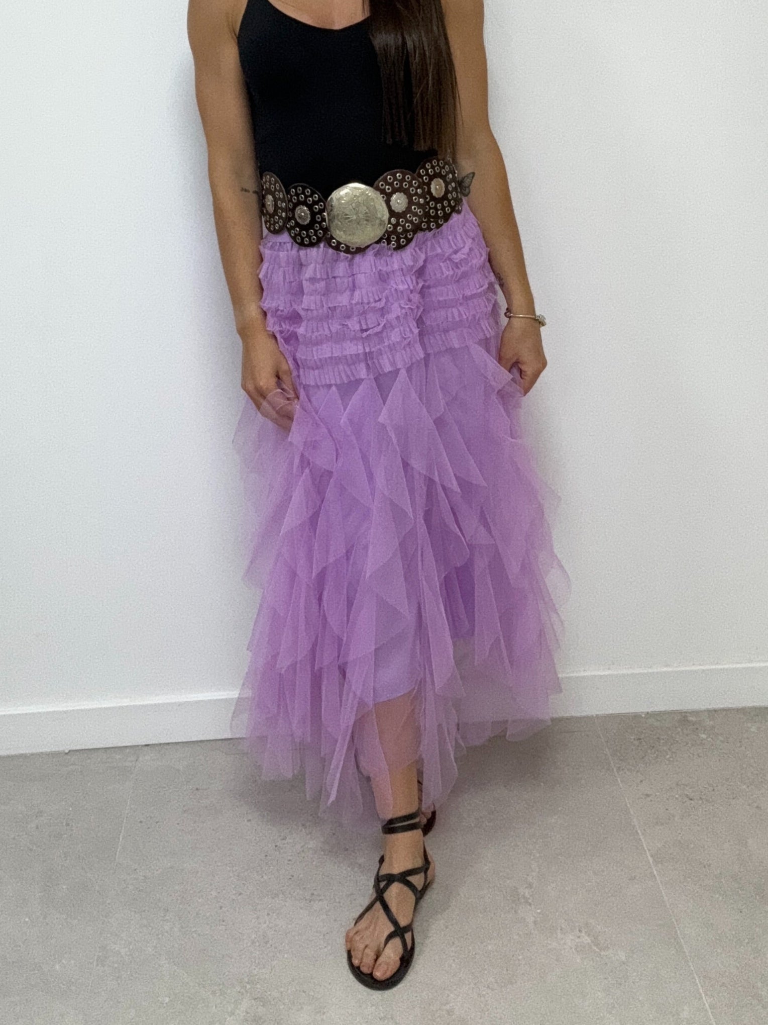 Falda Tul Volante