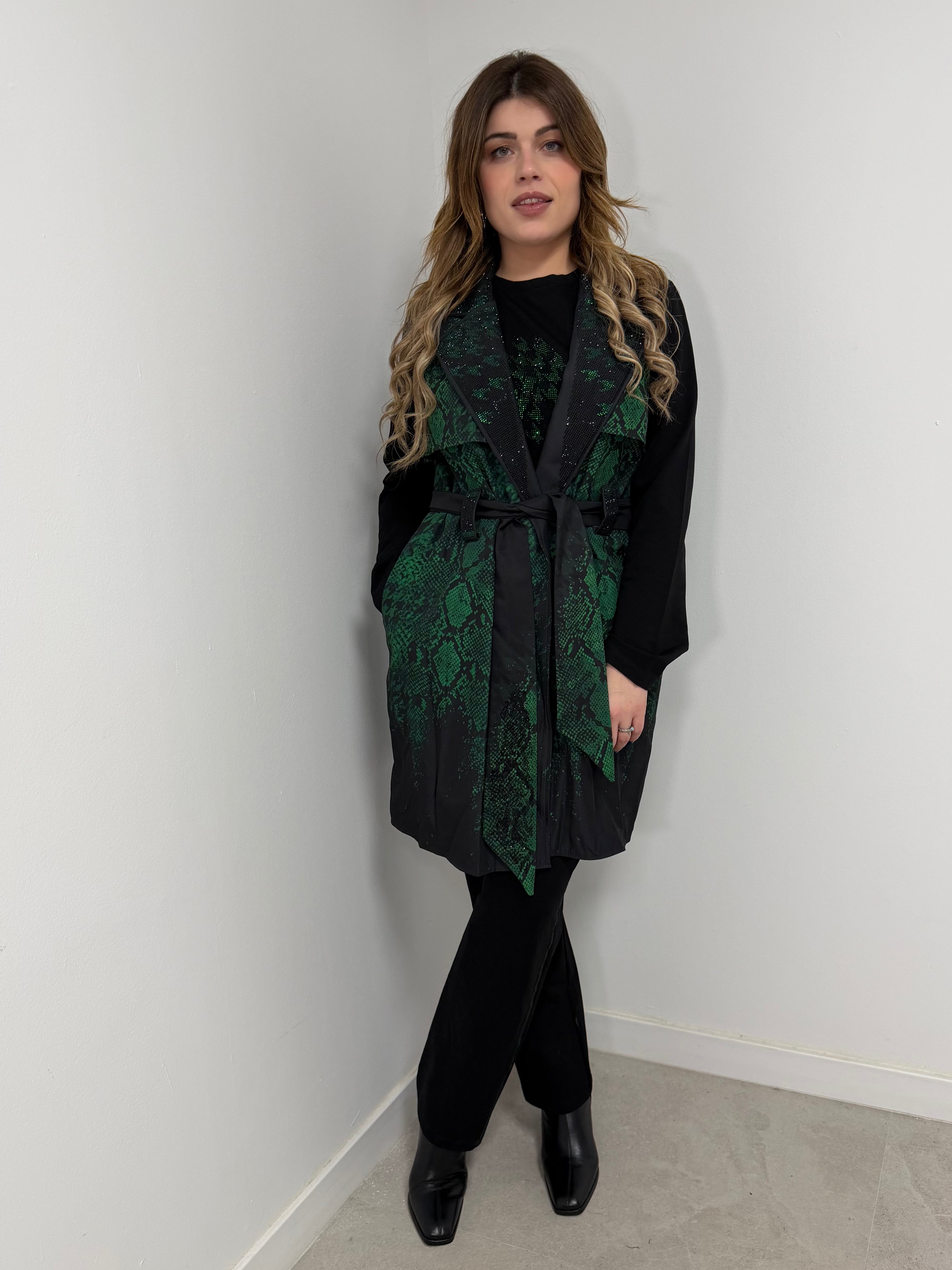 Conjunto 3 piezas chaleco serpiente