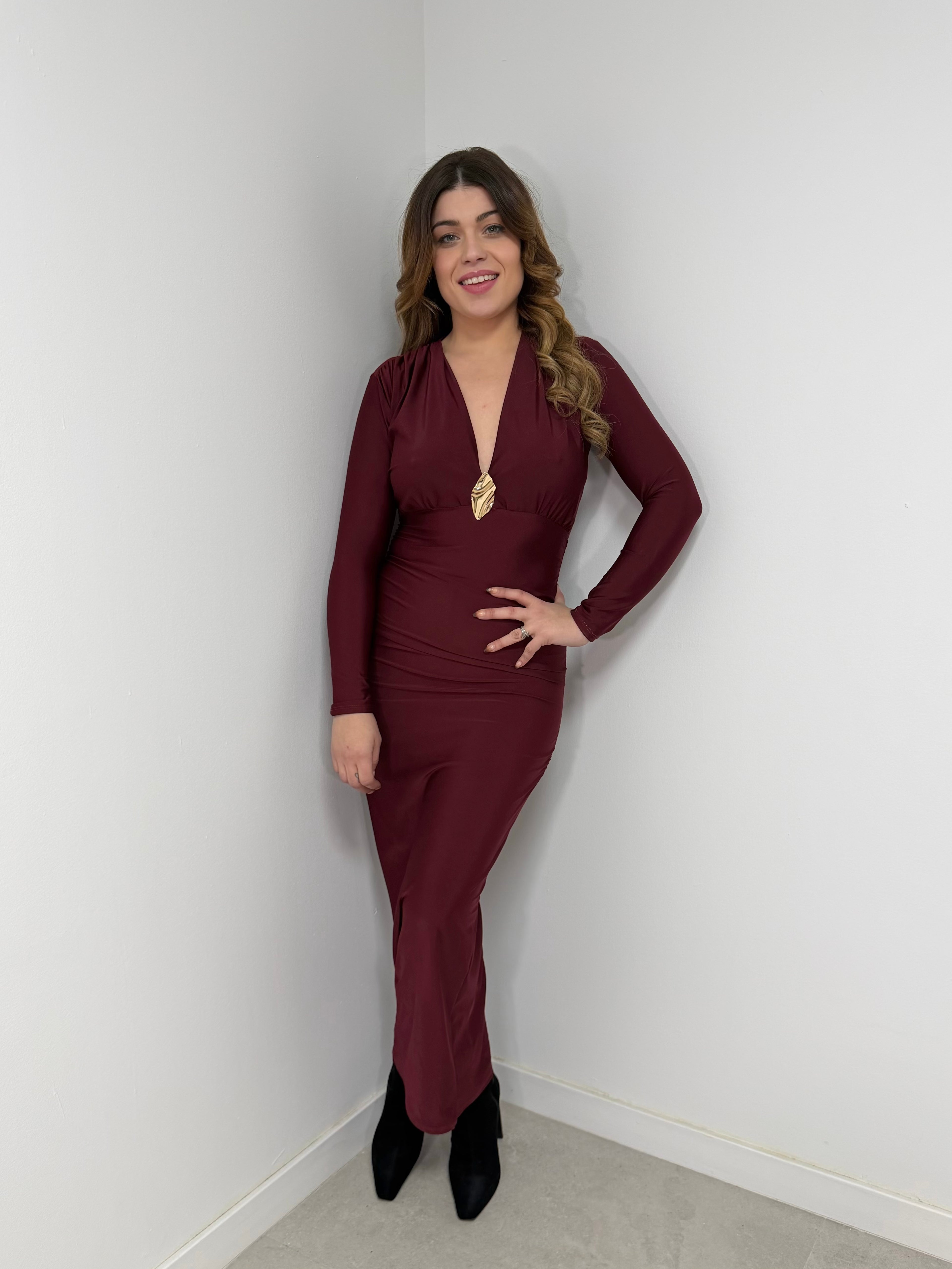 Vestido detalle escote