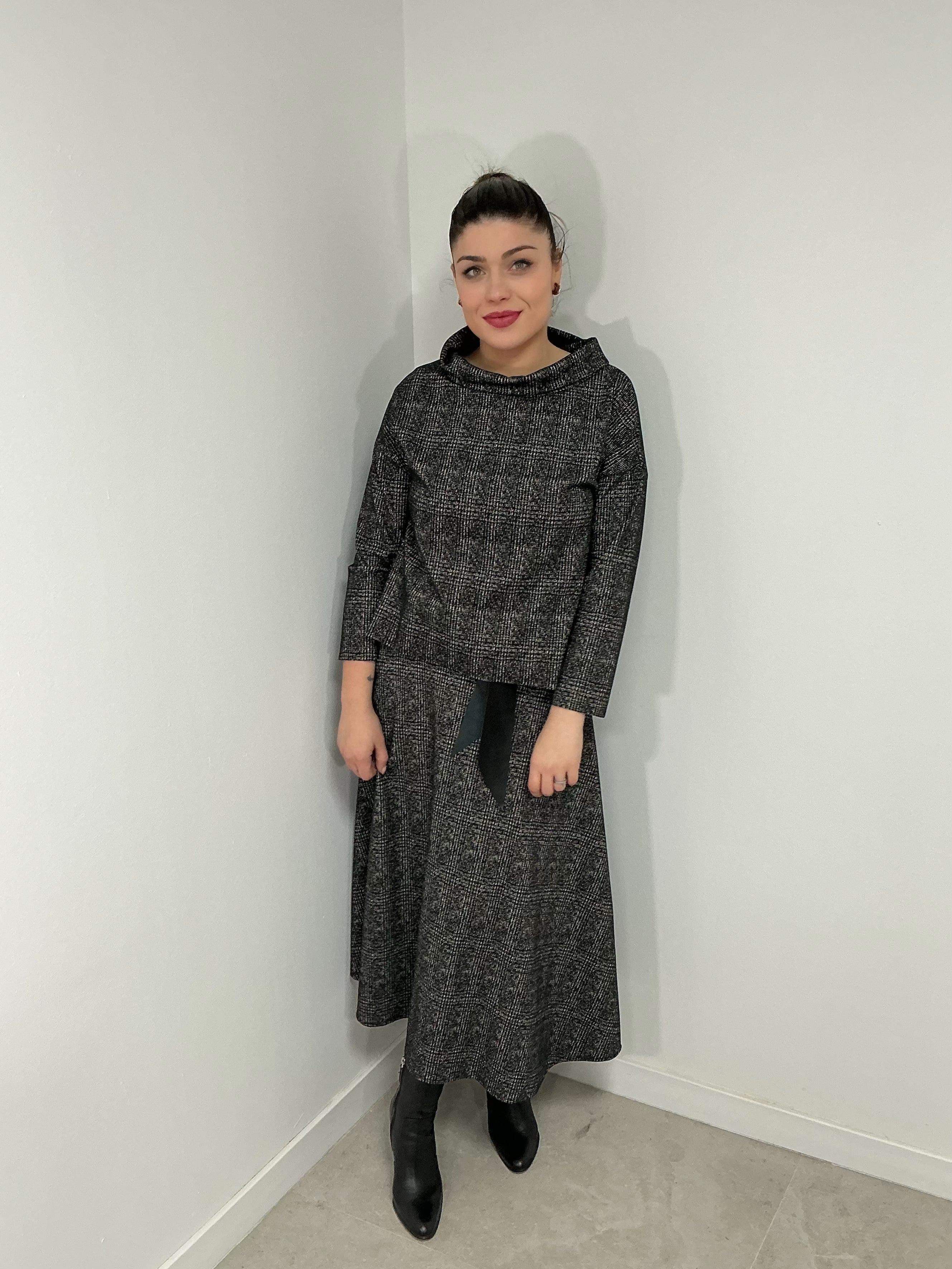 Conjunto cuadro vichy falda