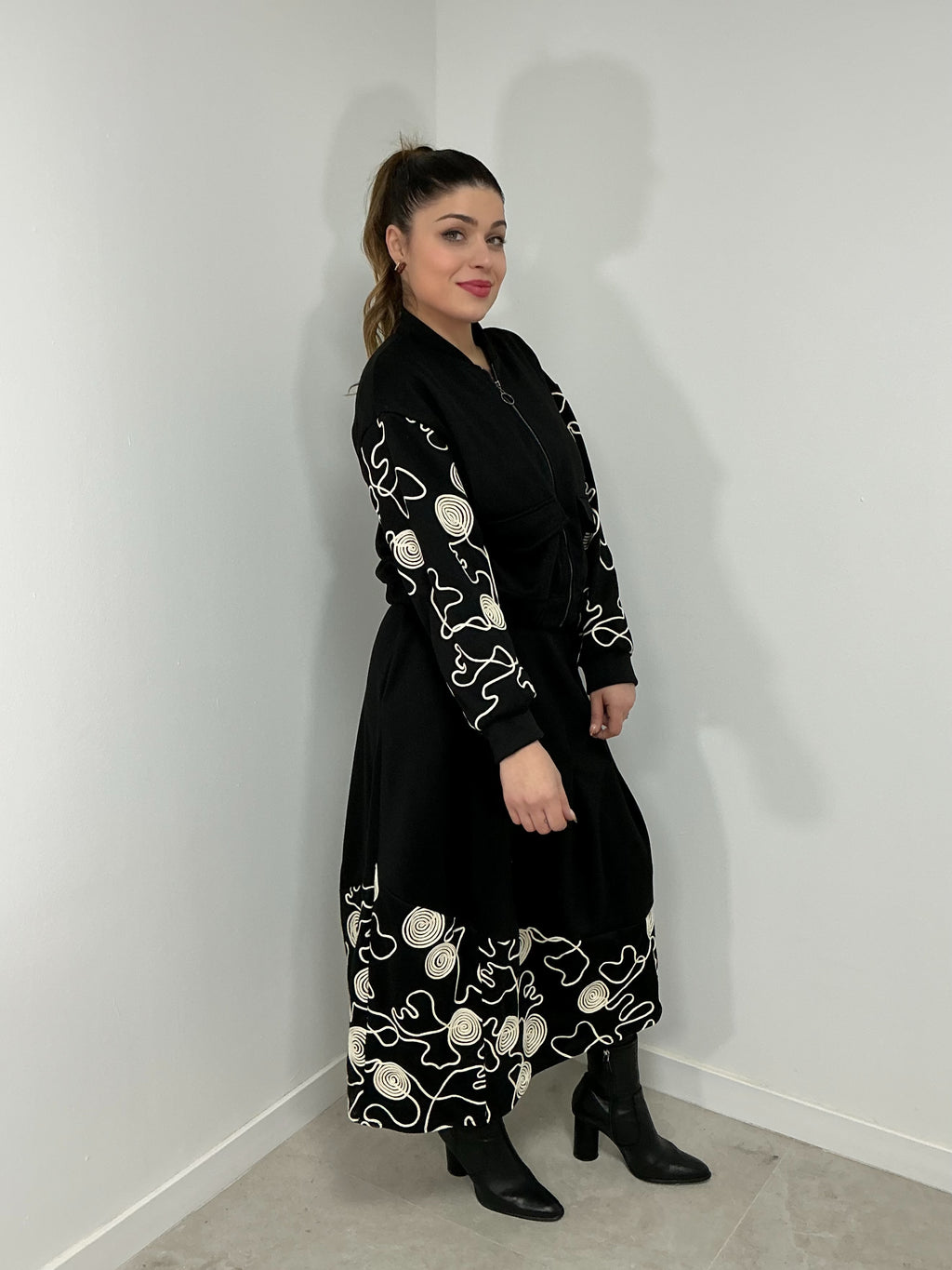 Chaqueta bomber lineas