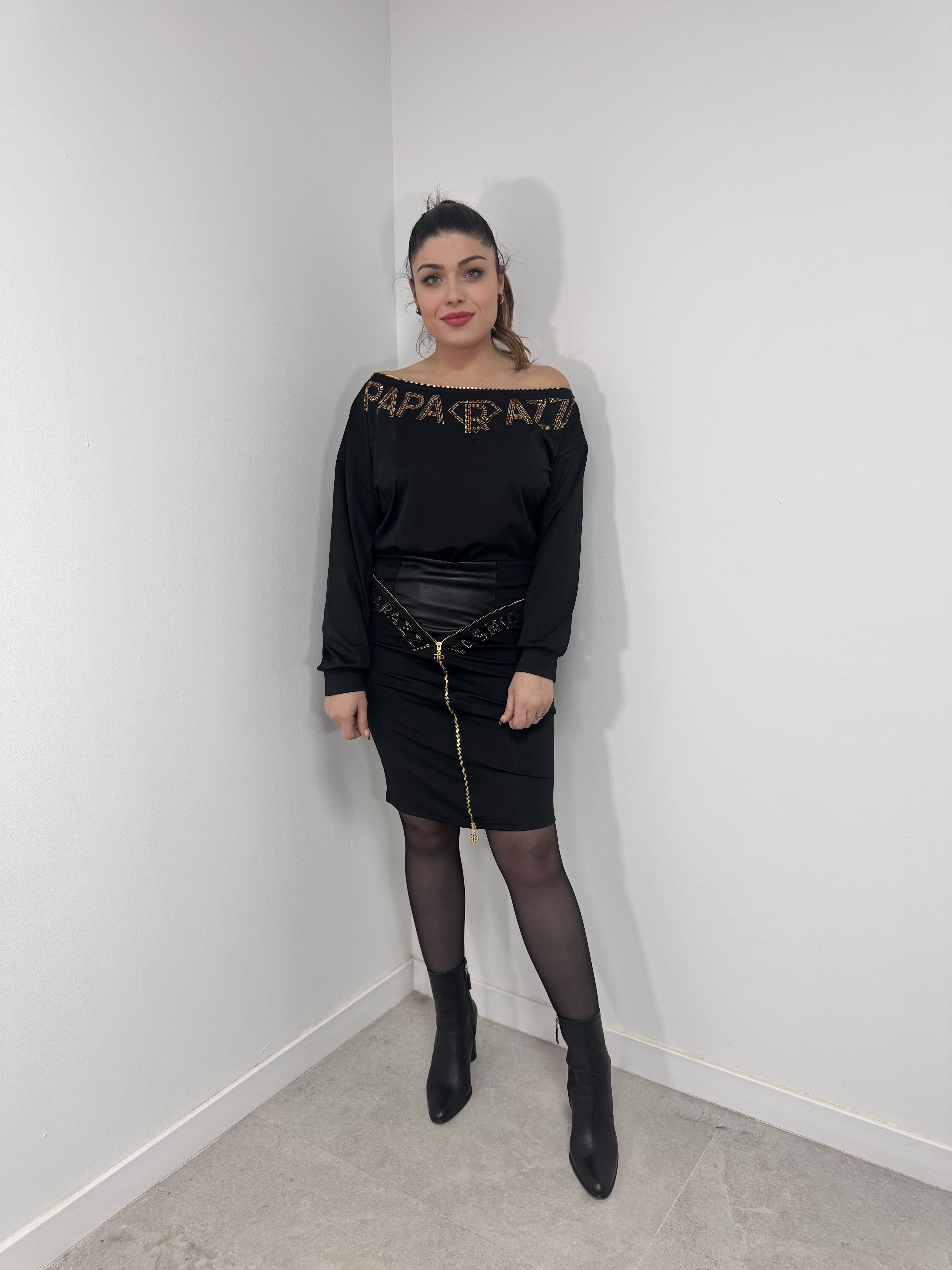 Conjunto healter cremallera