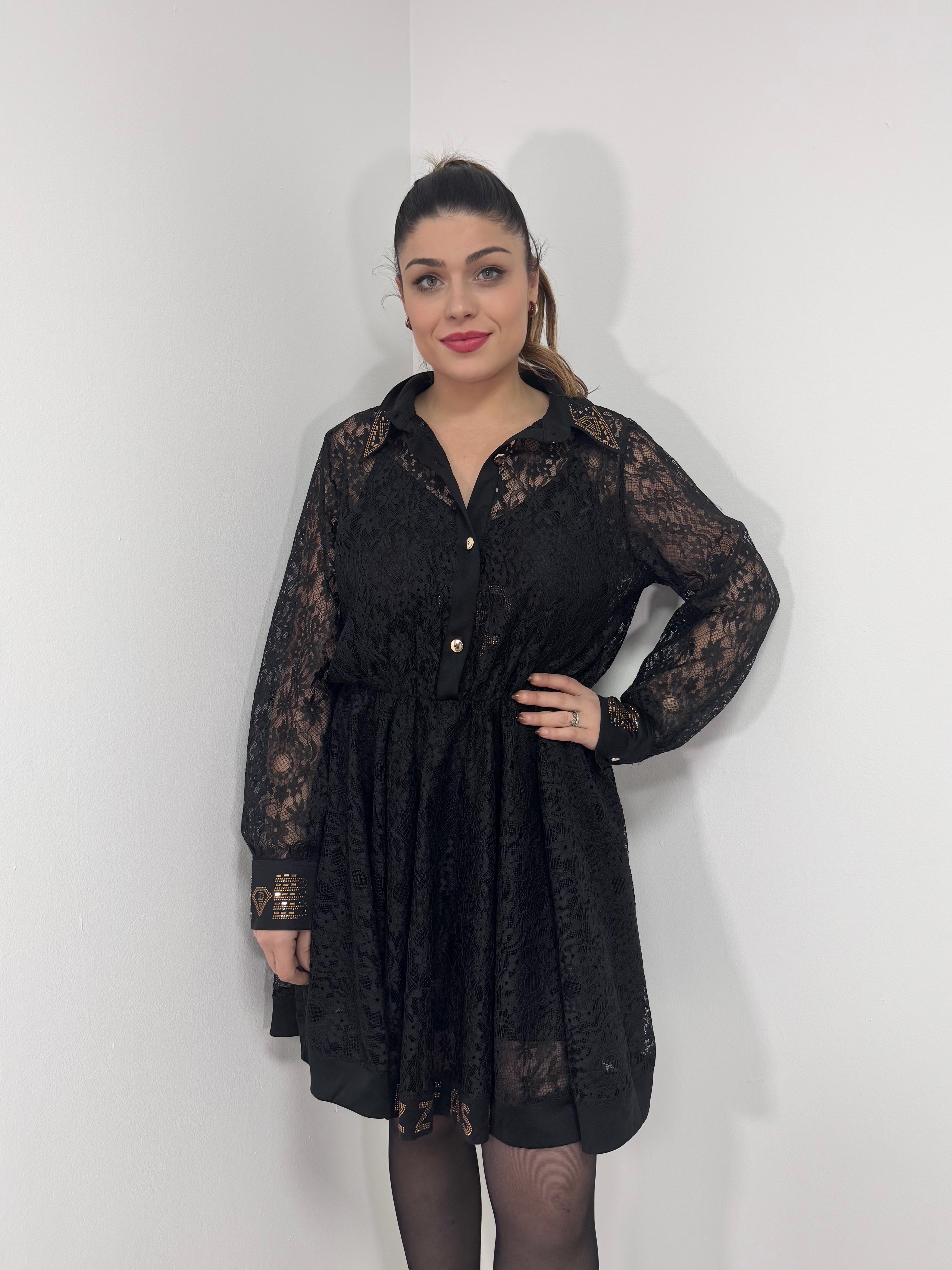 Vestido encaje 2 piezas