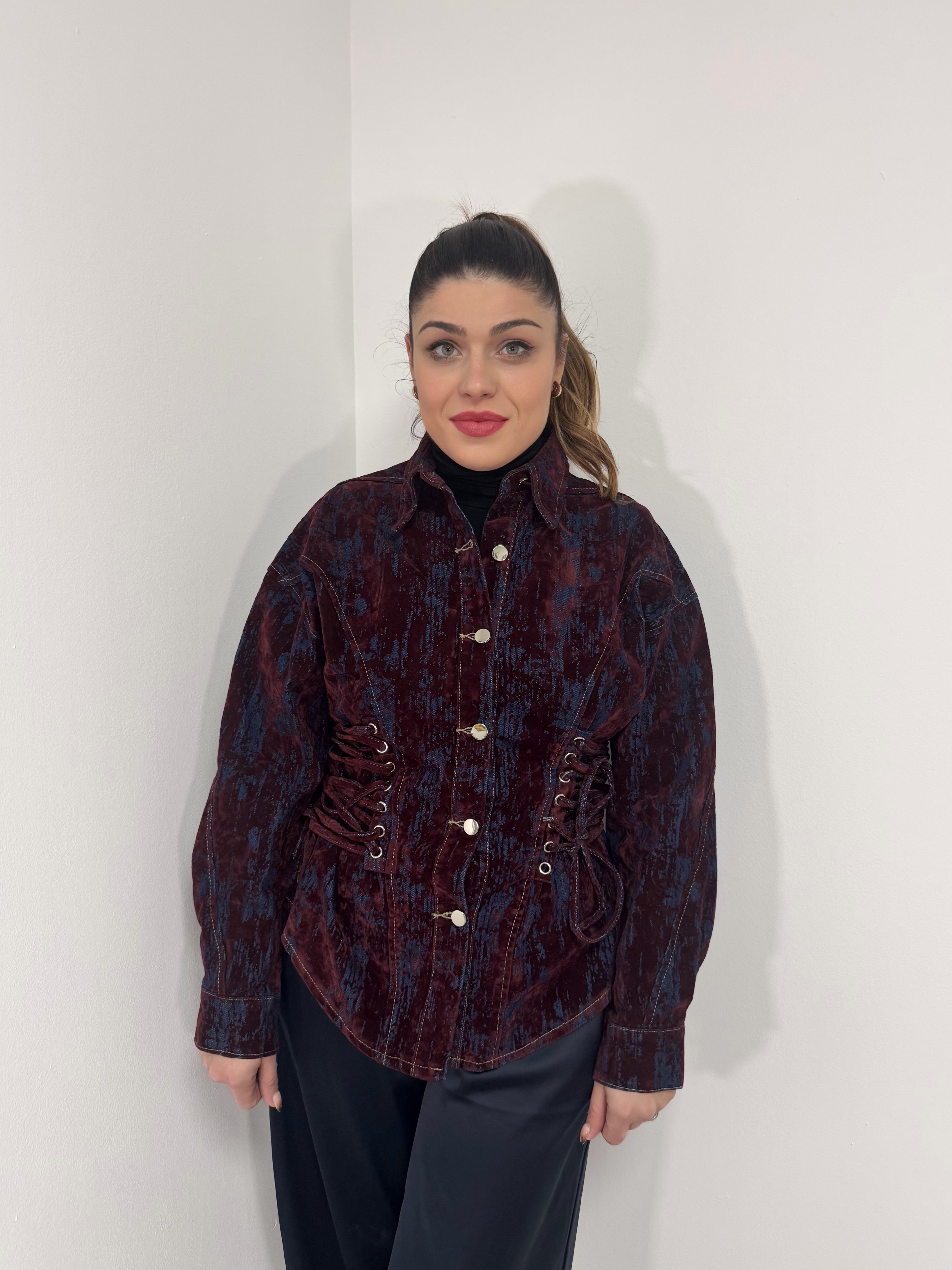 Chaqueta botones pana