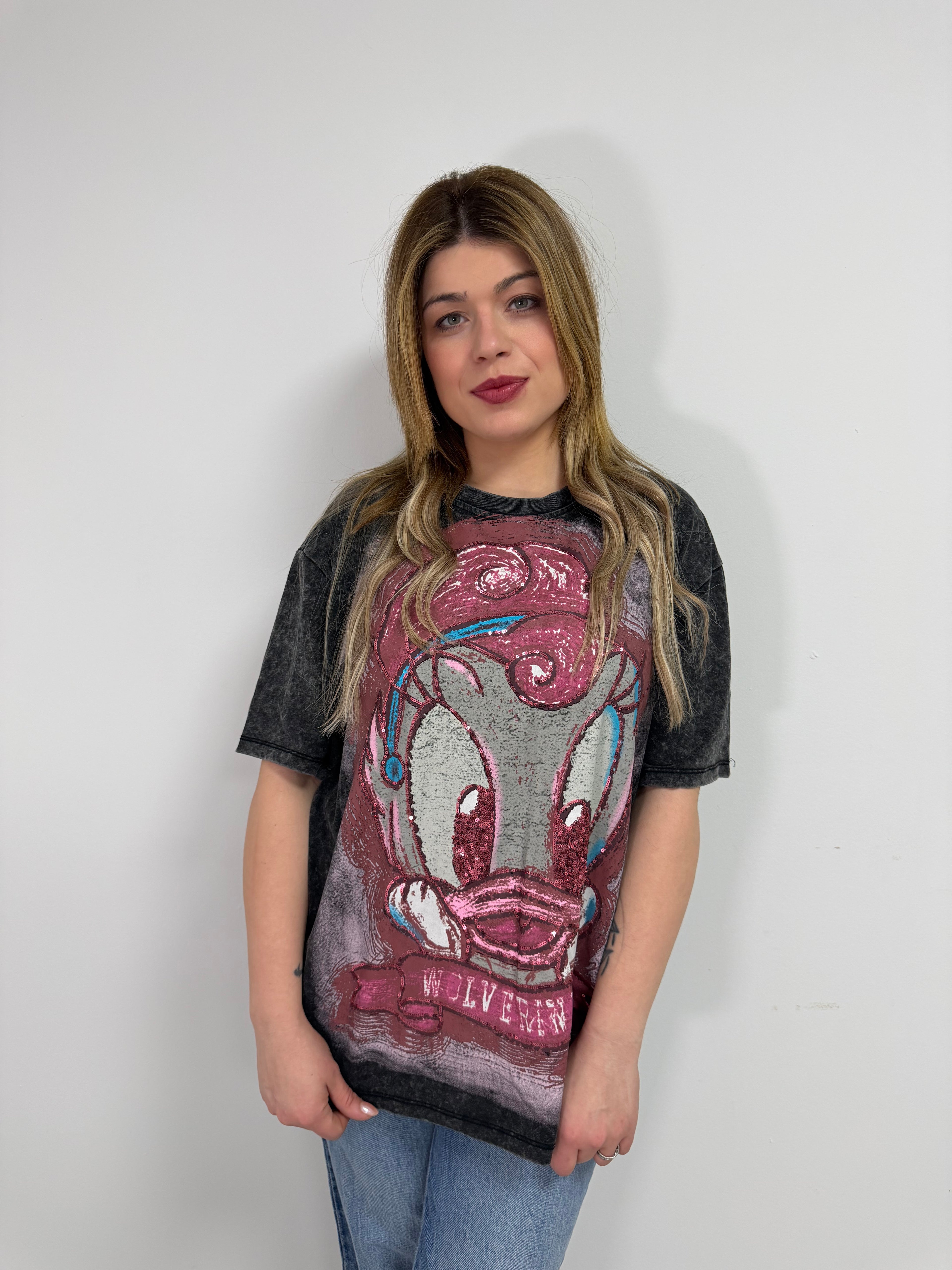 Camiseta animada three