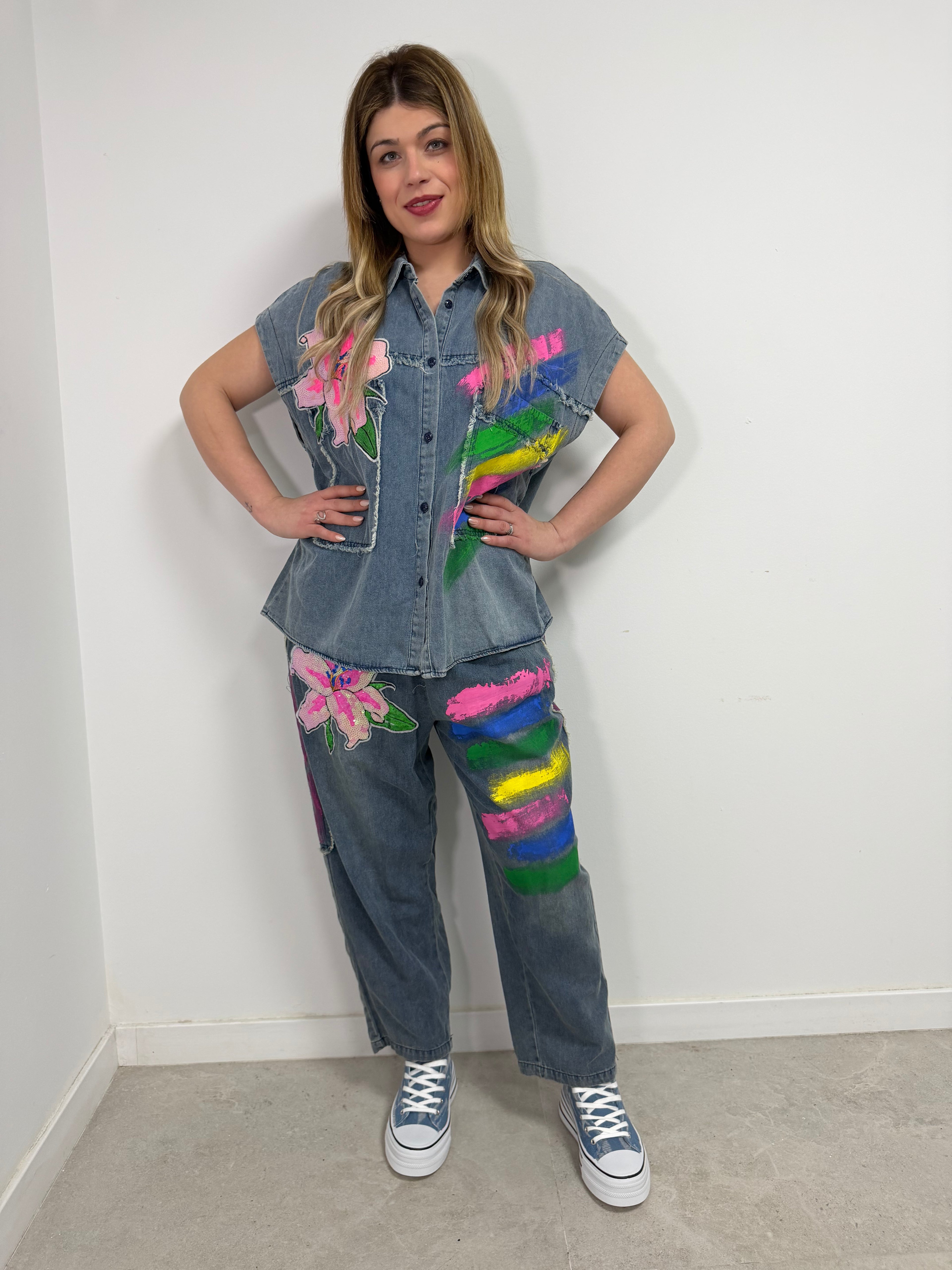 Conjunto colors denim