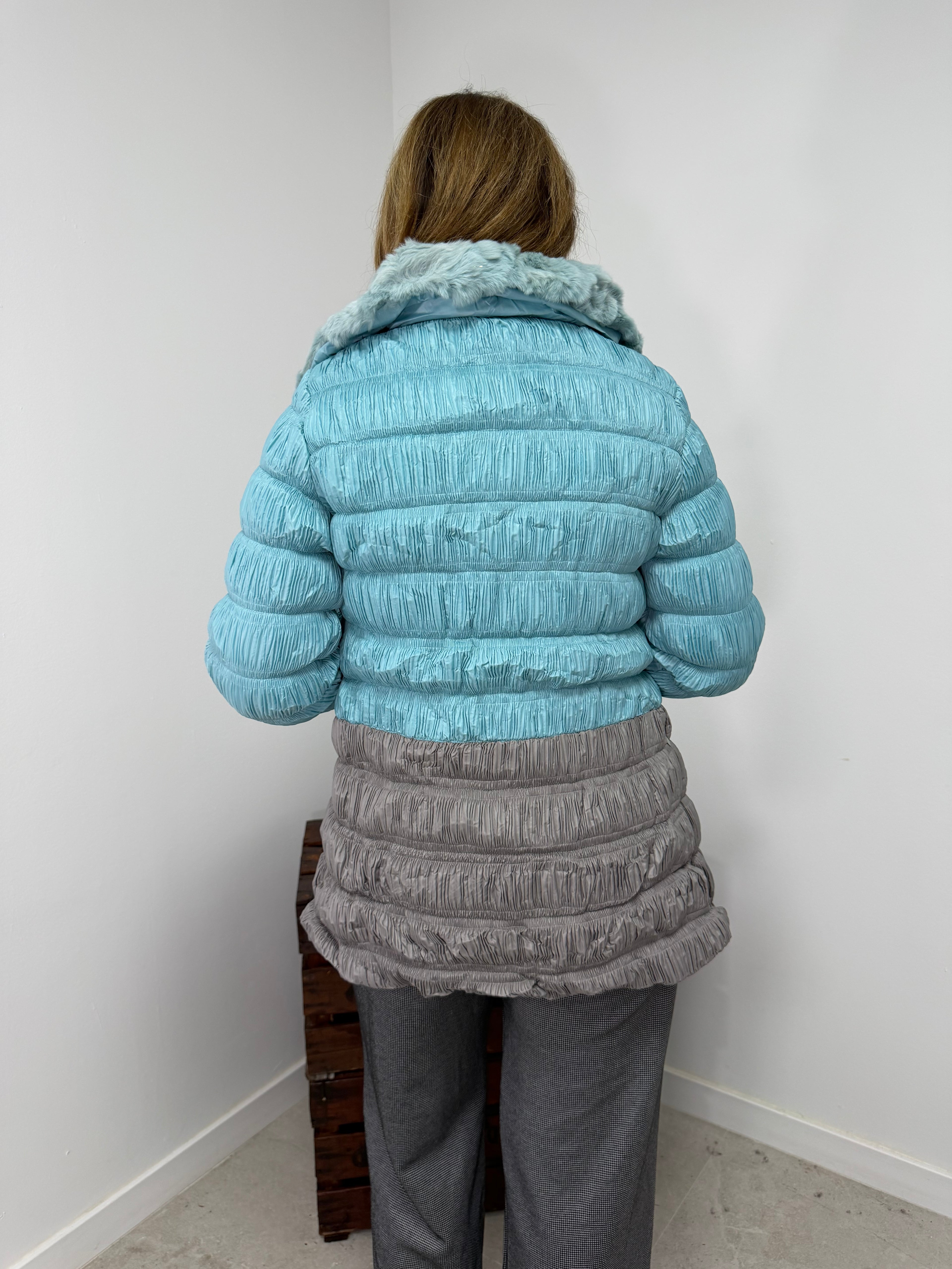 Cazadora anorak bicolor