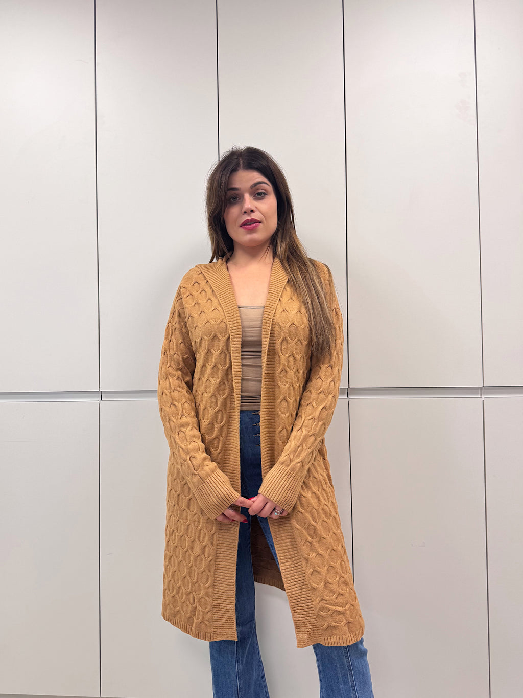 Jersey abierto trenza