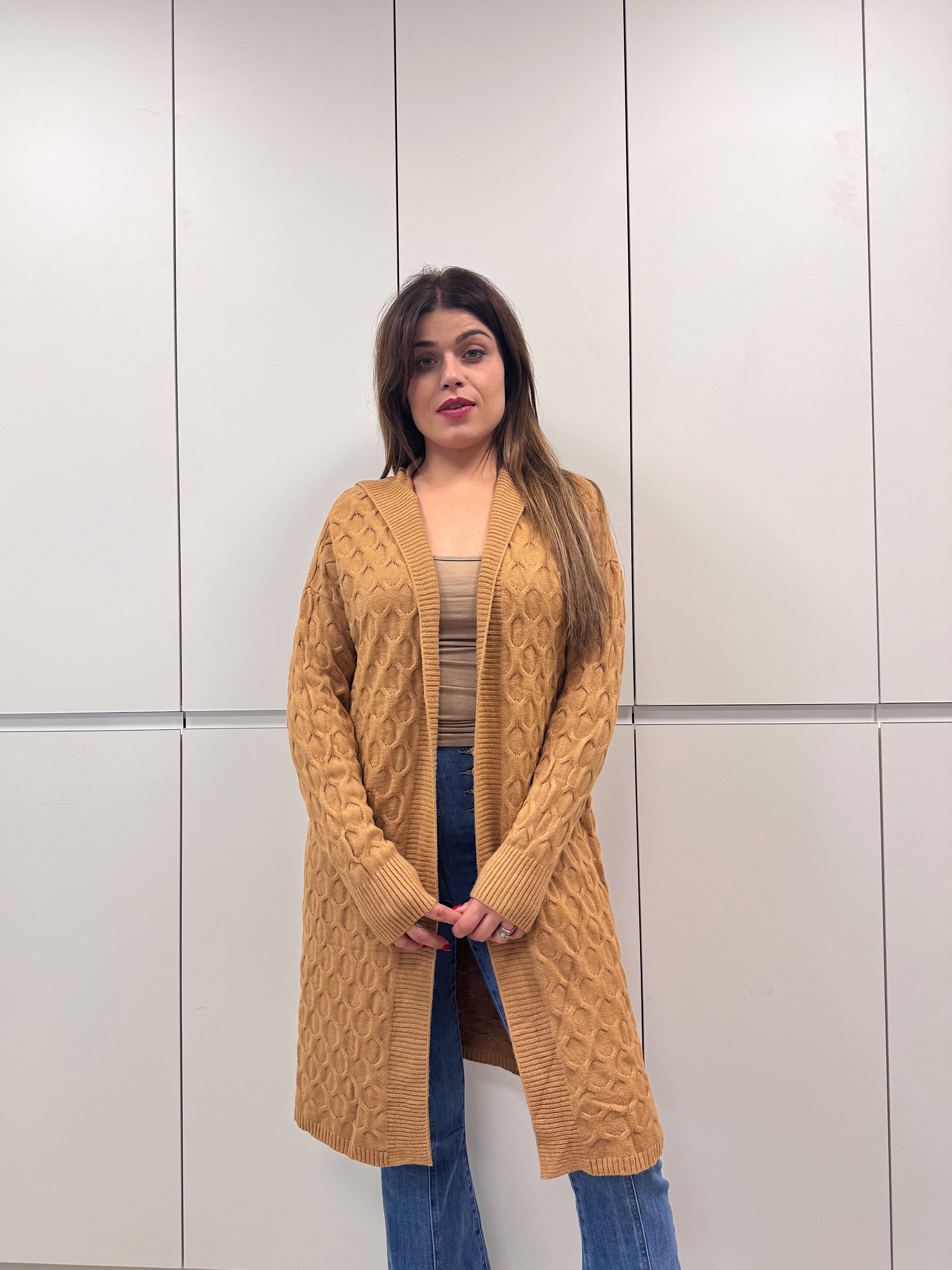 Jersey abierto trenza