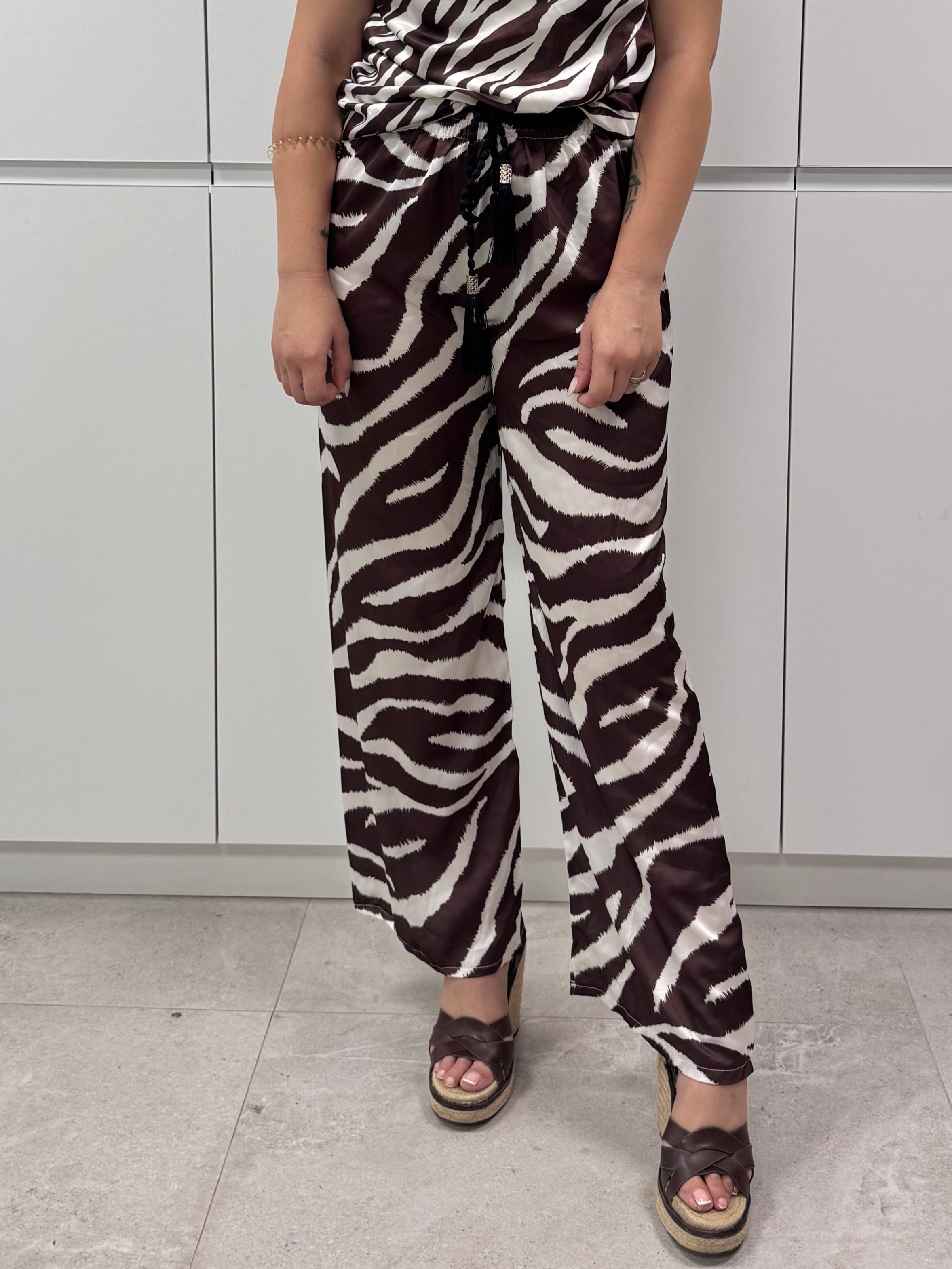 Pantalón Drap Cebra