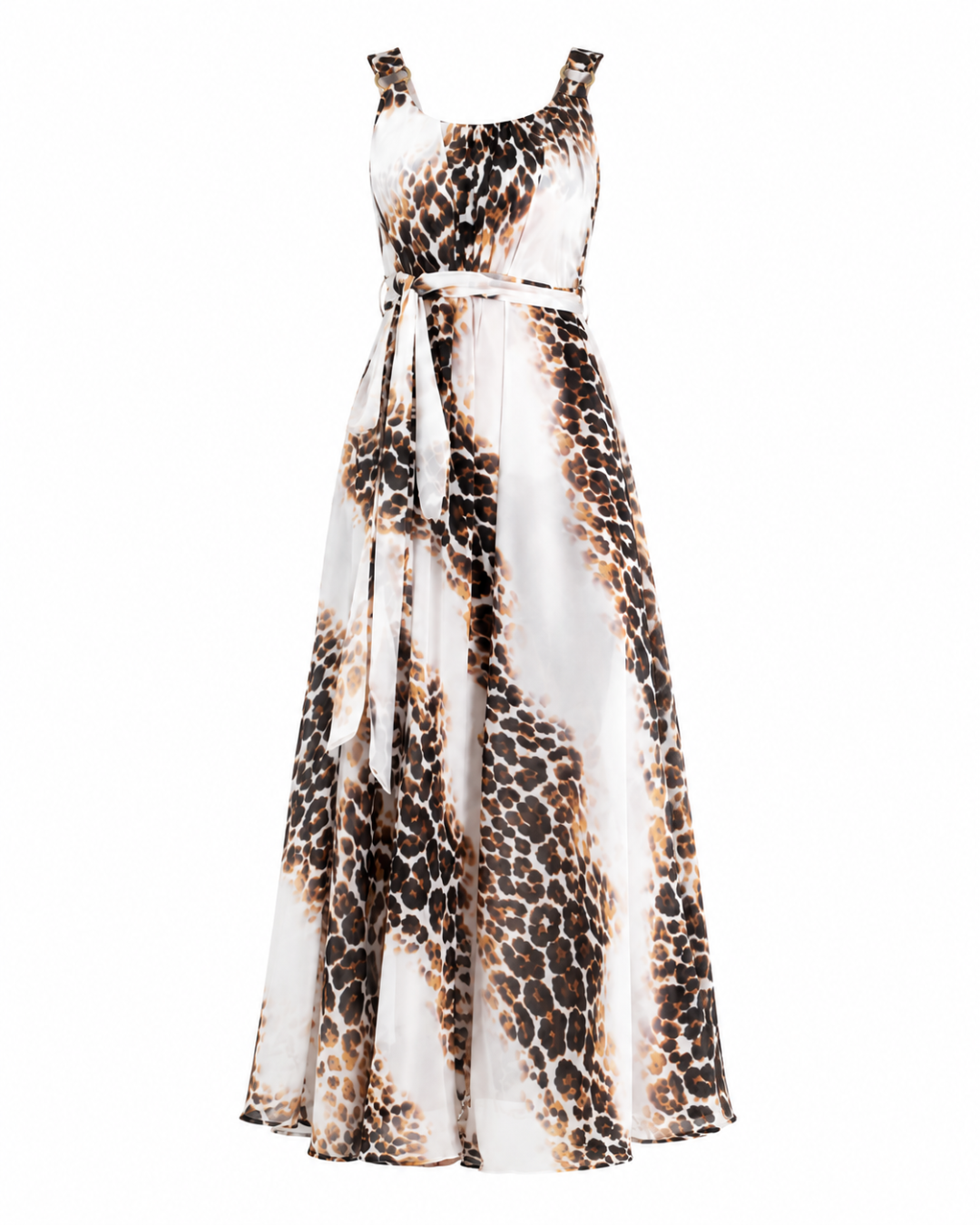Vestido Animal Print Ivory