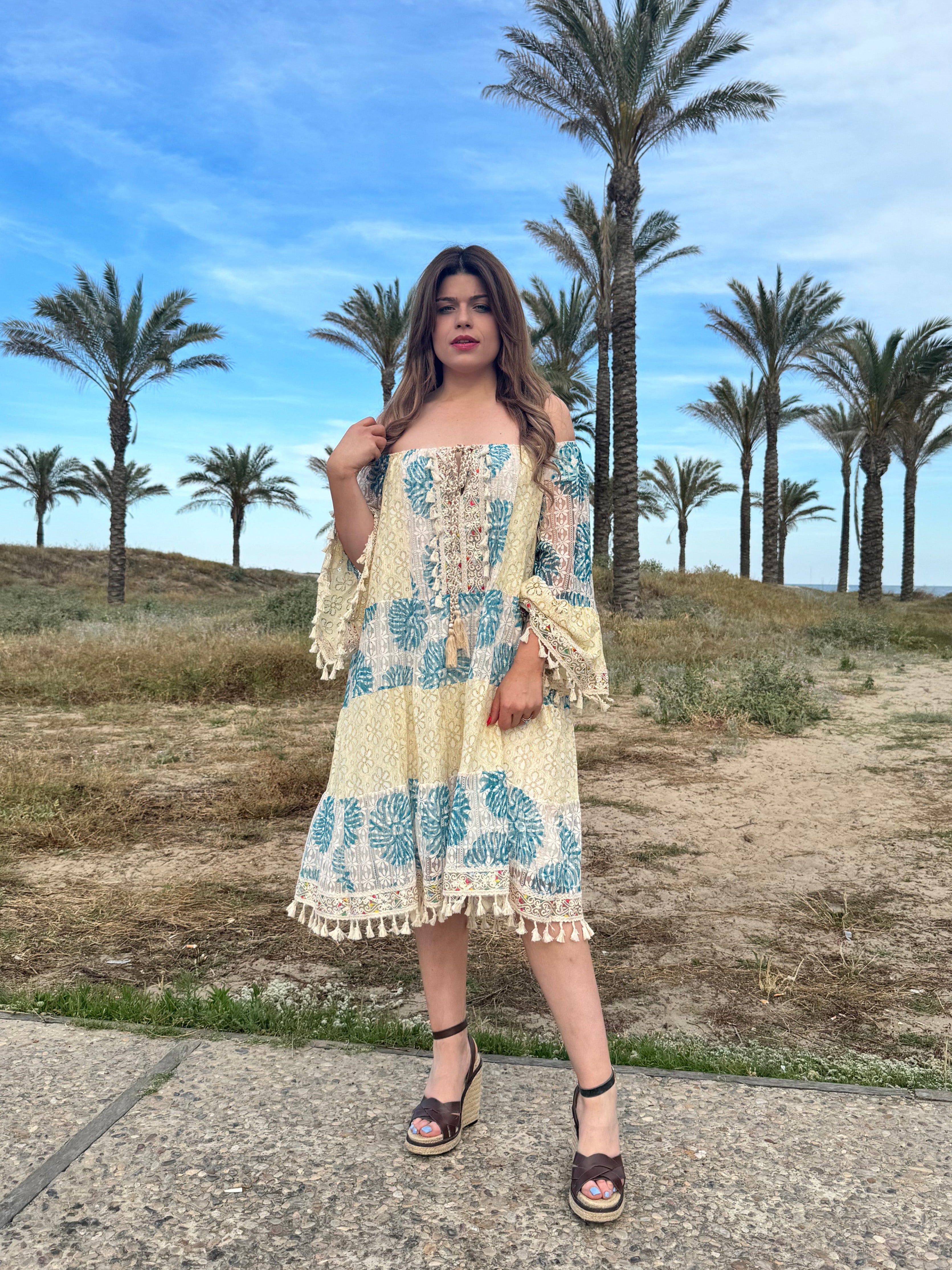 Vestido Boho Breeze verde