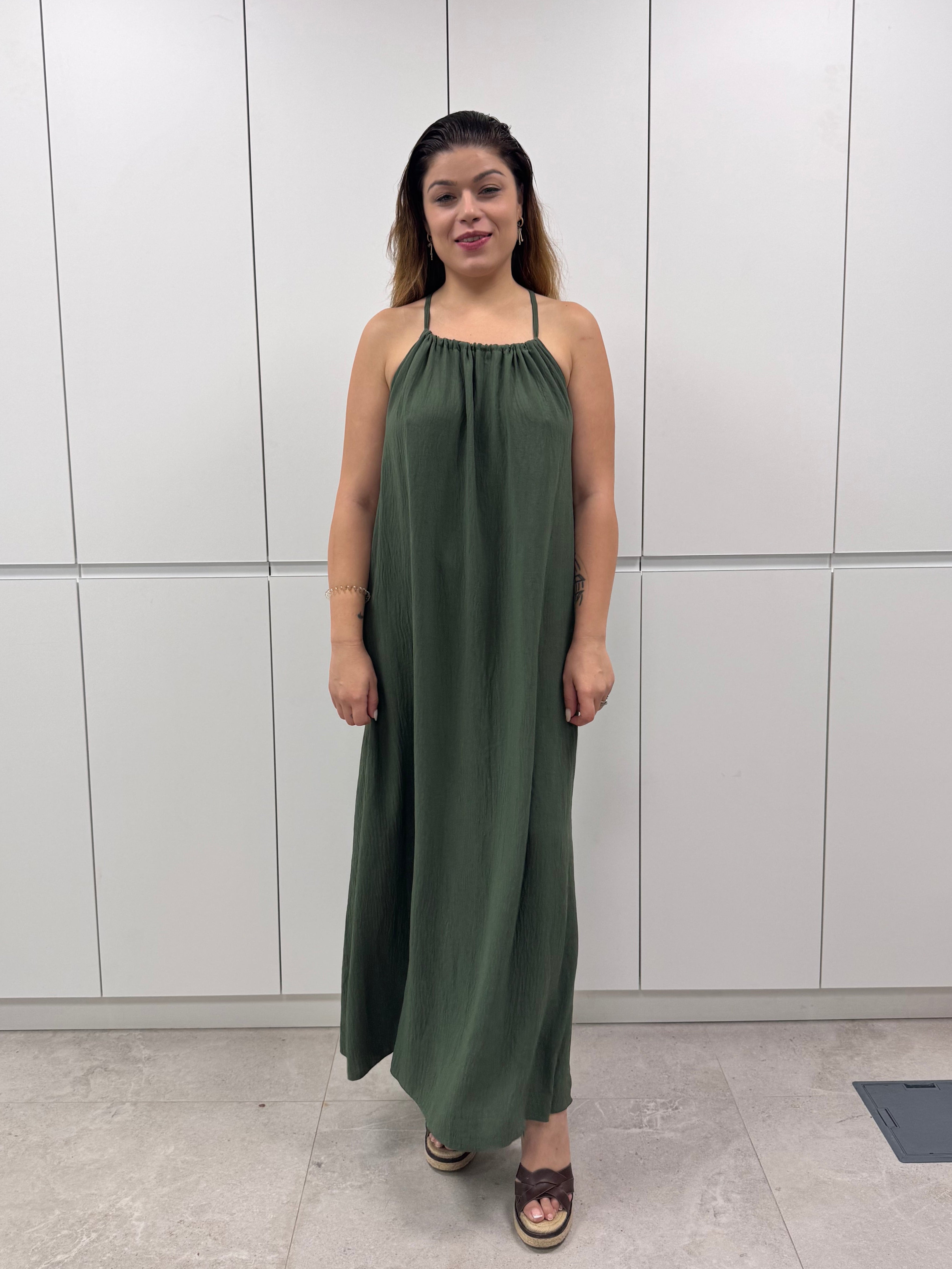 Vestido Halter Anilla