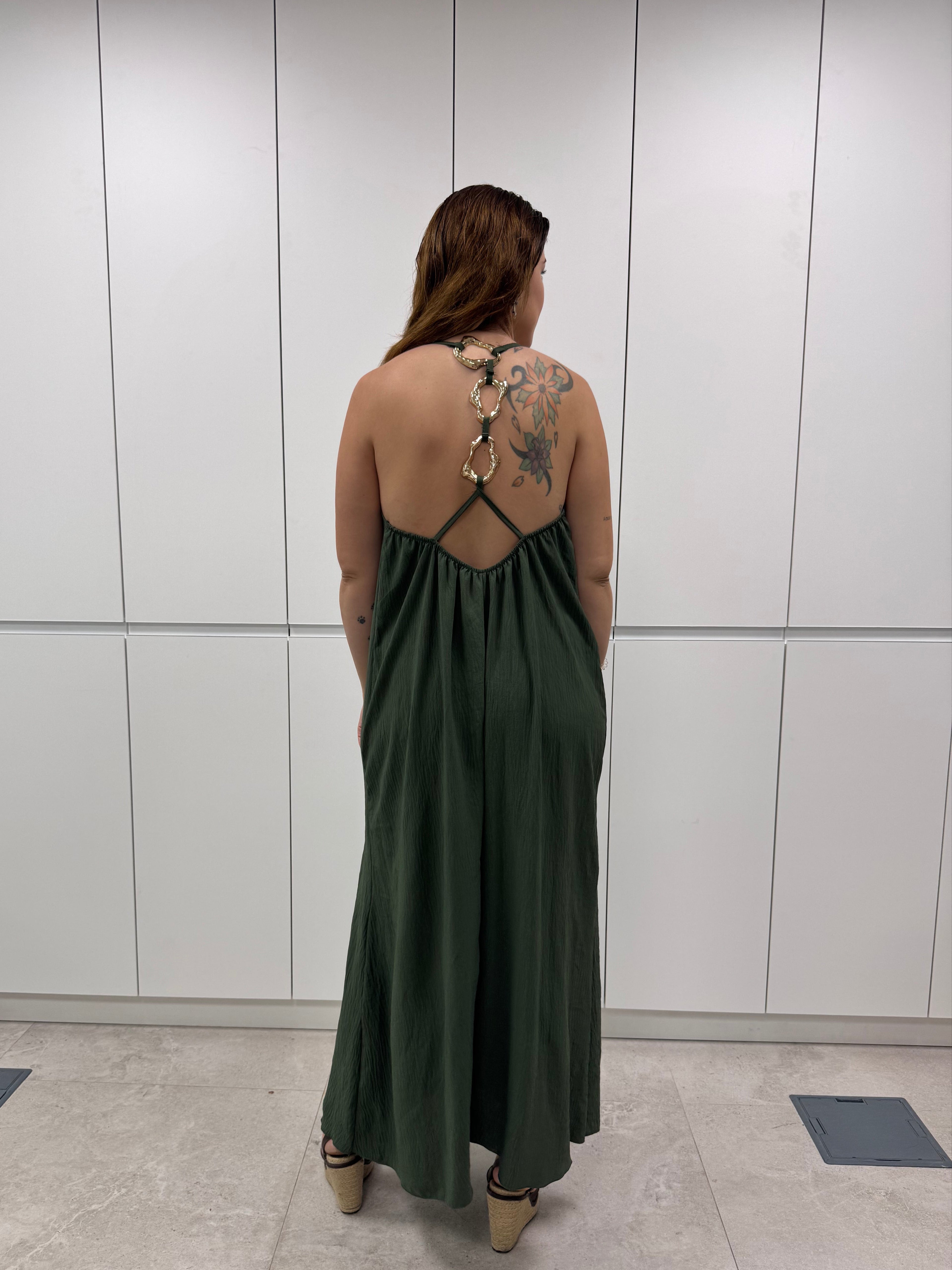 Vestido Halter Anilla