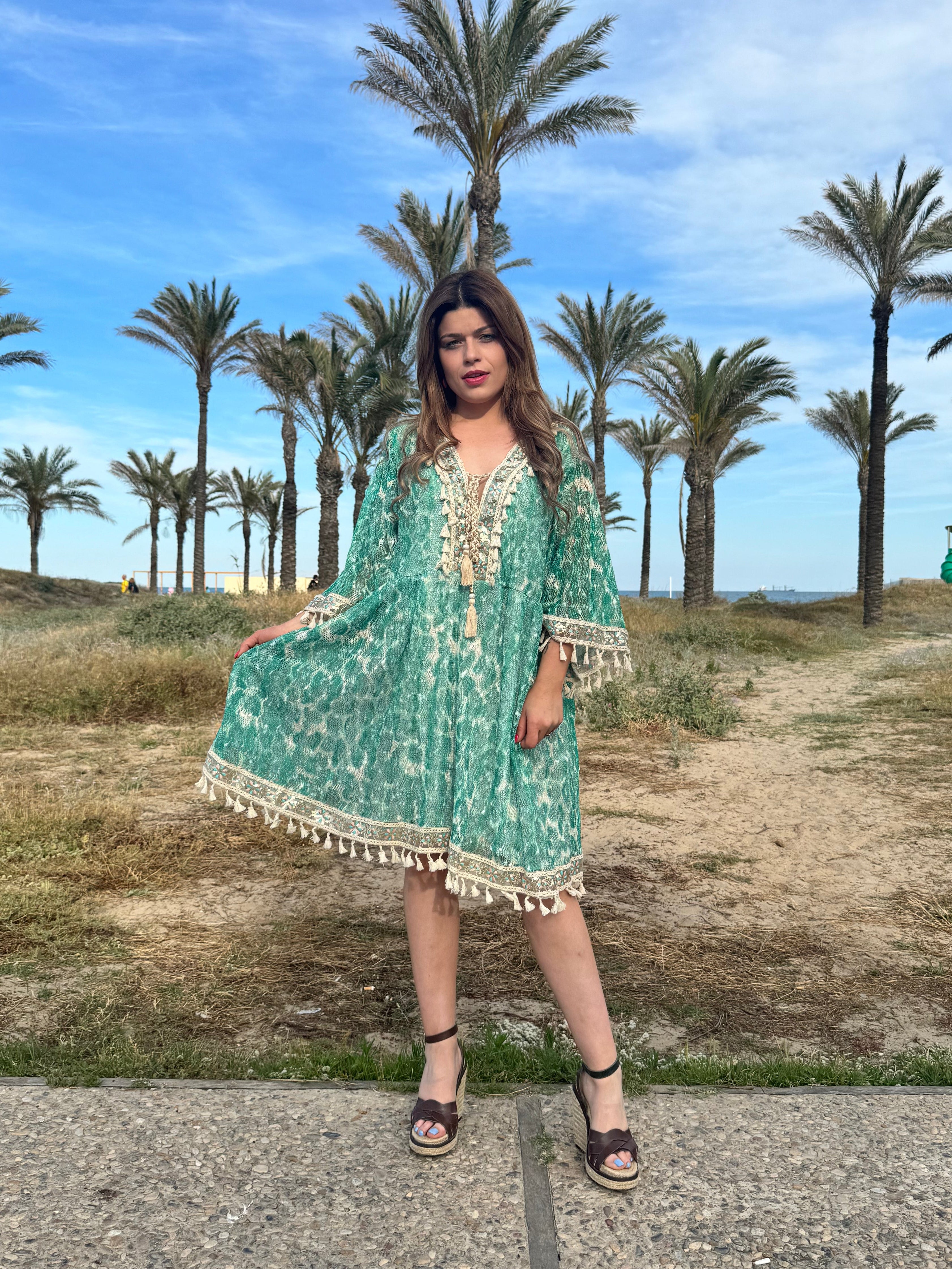 Vestido Maldivas Verde Iskia Shopping