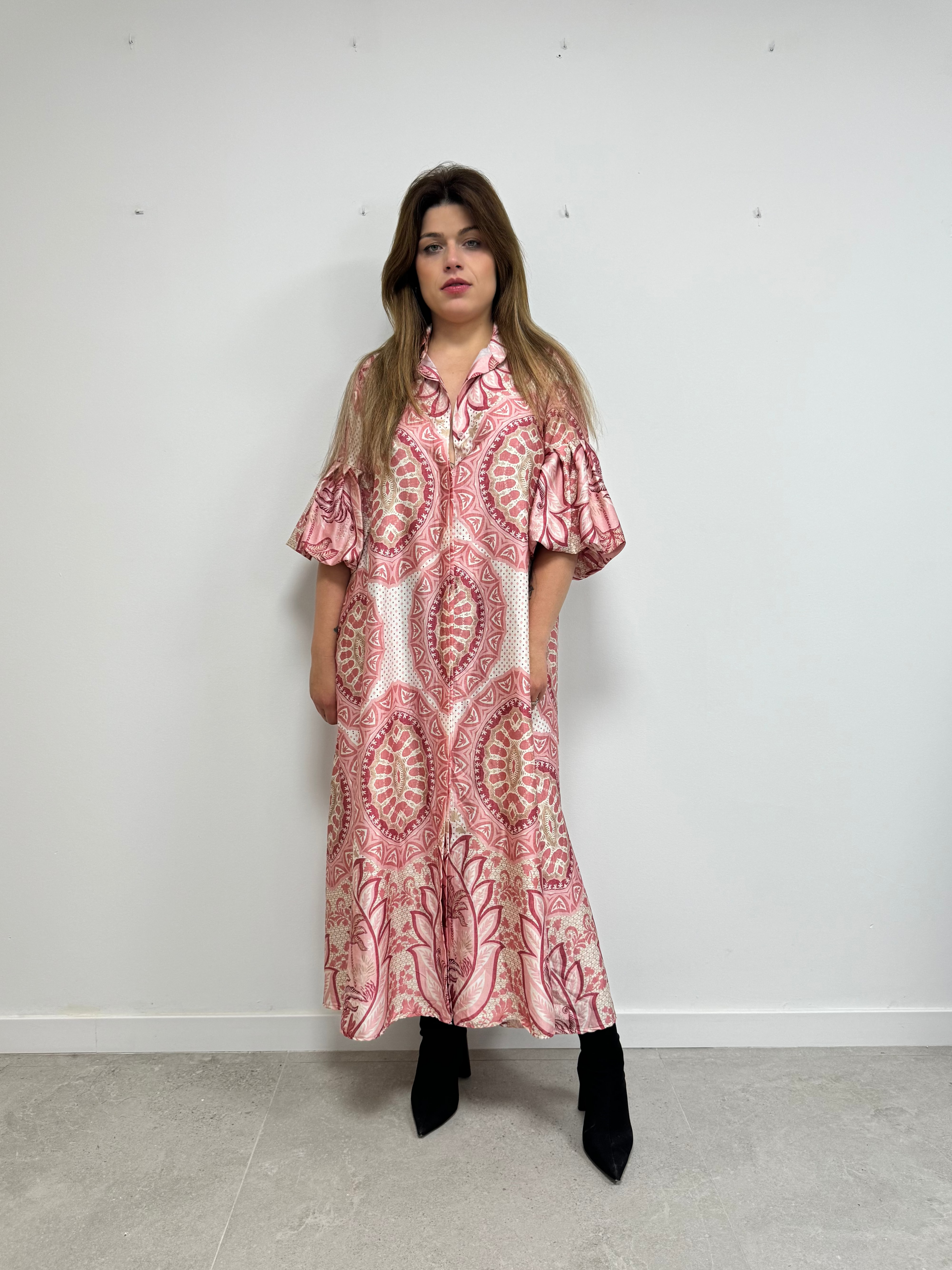 Vestido etno rojo iskia shopping