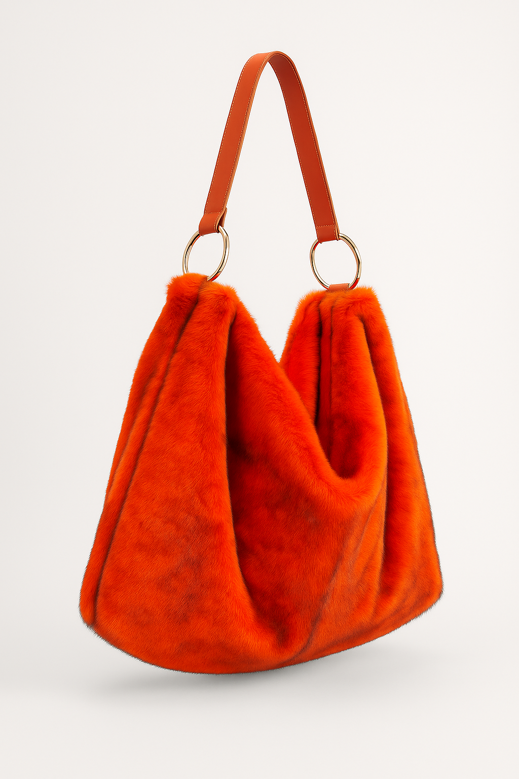 Bolso pelo naranja