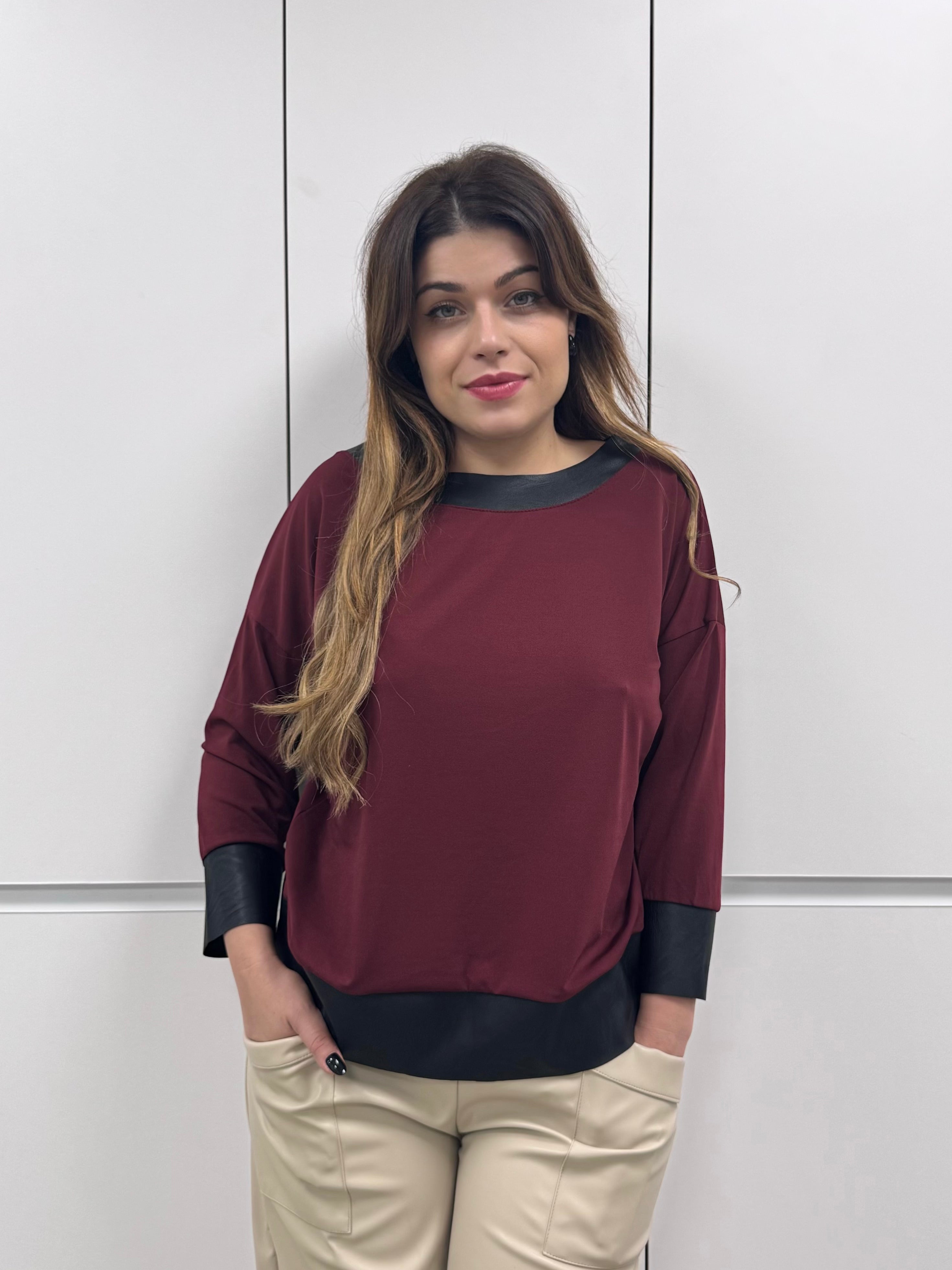 Camiseta borde polipiel