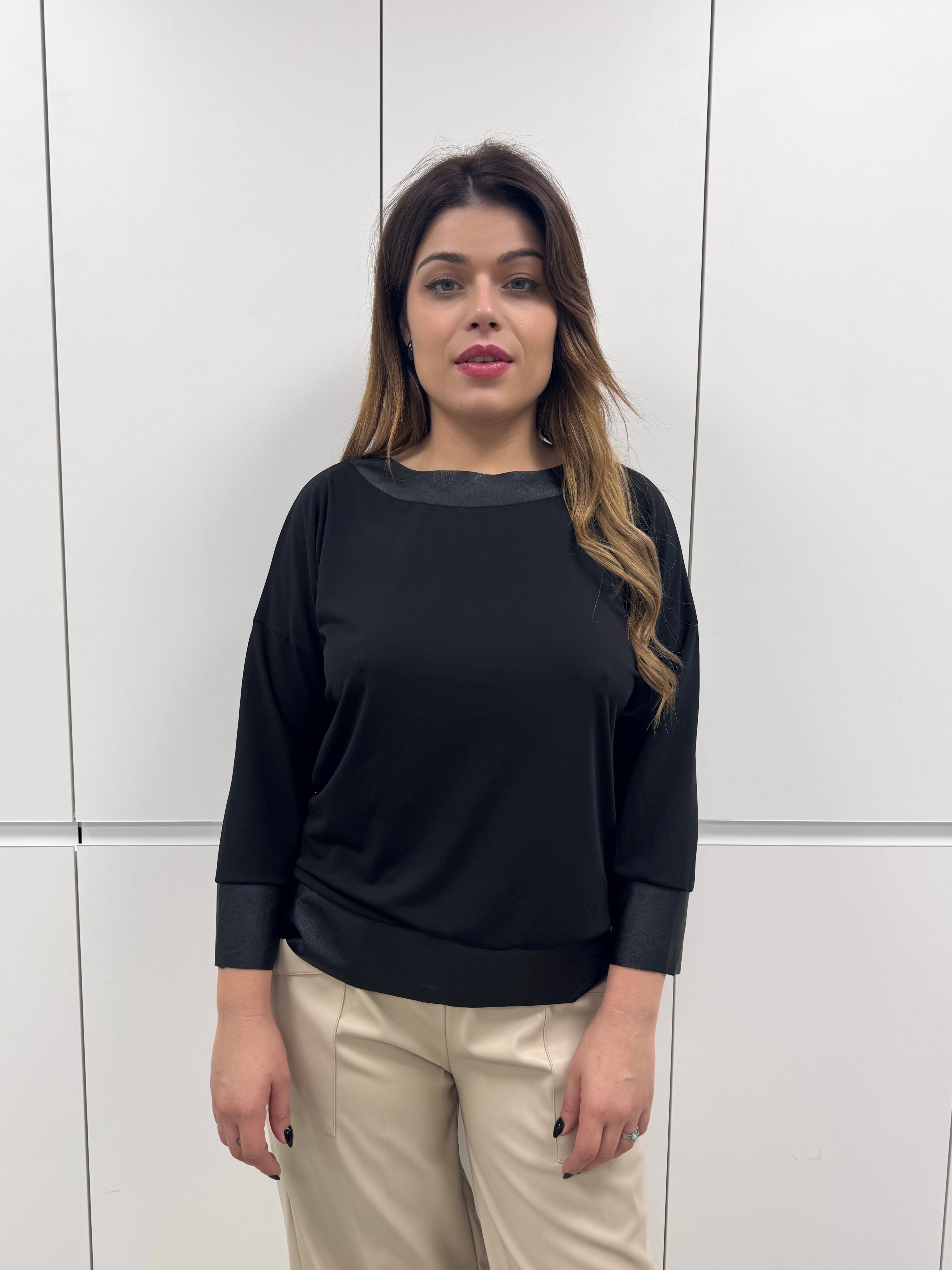 Camiseta borde polipiel