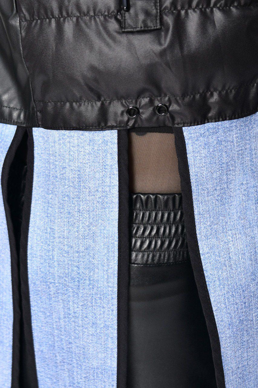 Chaleco flecos denim