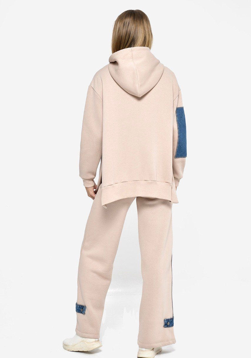 Conjunto chandal beige