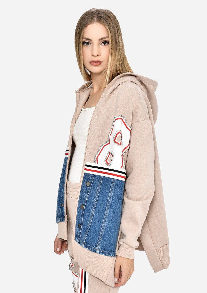 Conjunto chandal beige