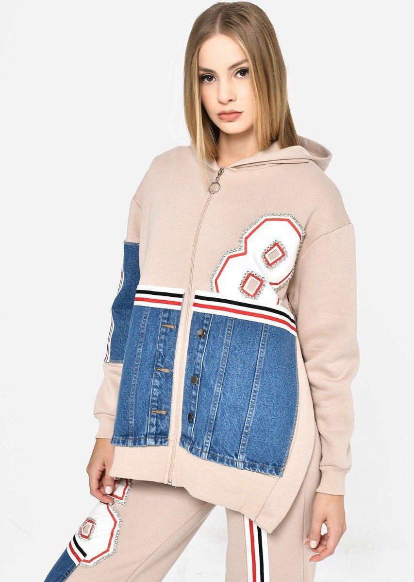 Conjunto chandal beige