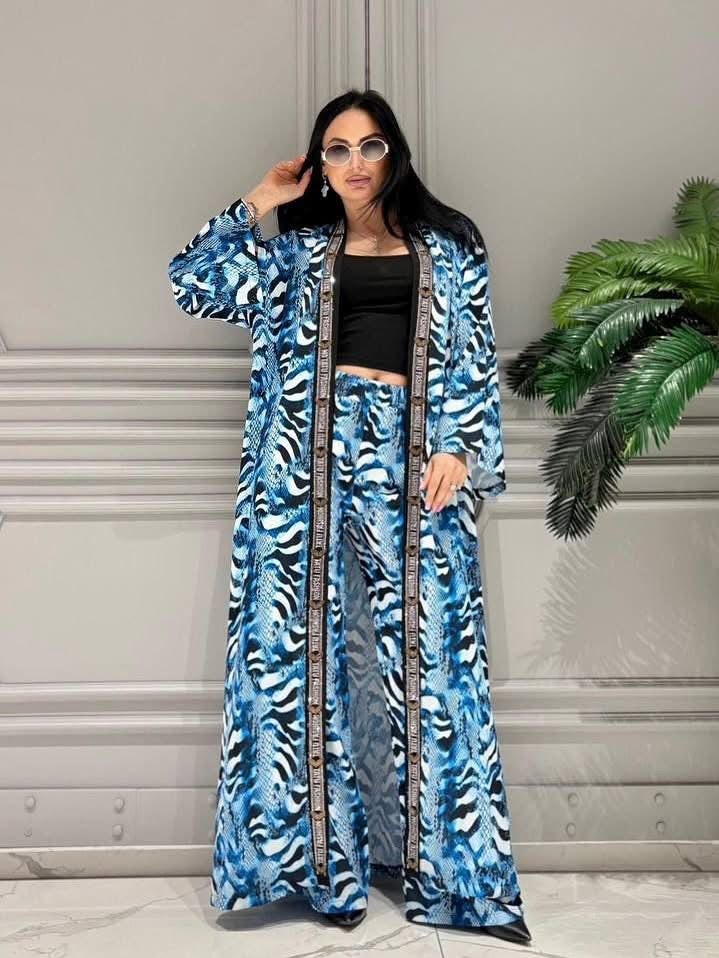 Conjunto kimono azul