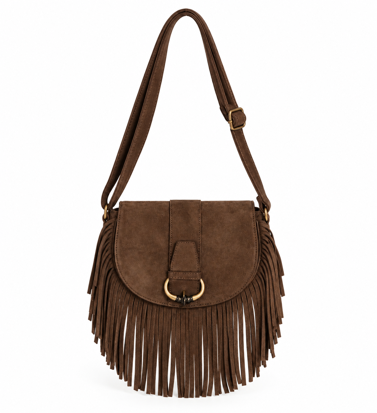 Bolso bandolera flecos