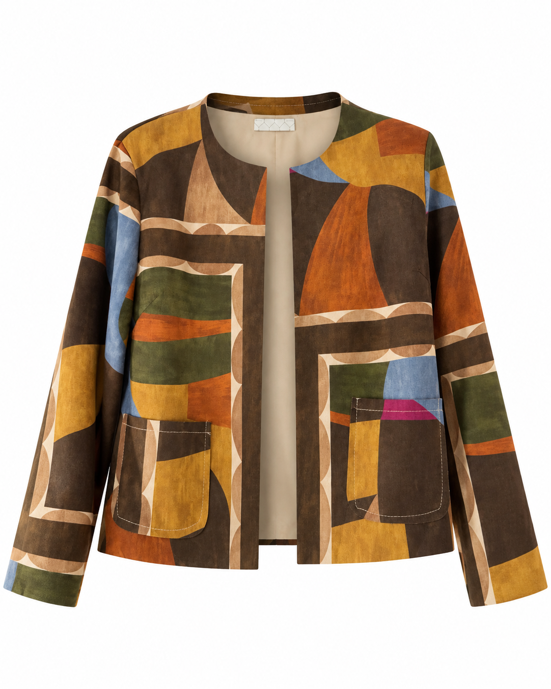 Chaqueta Geométrica Multicolor