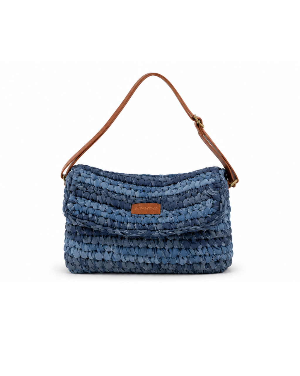 Bolso Rafia Denim Azul