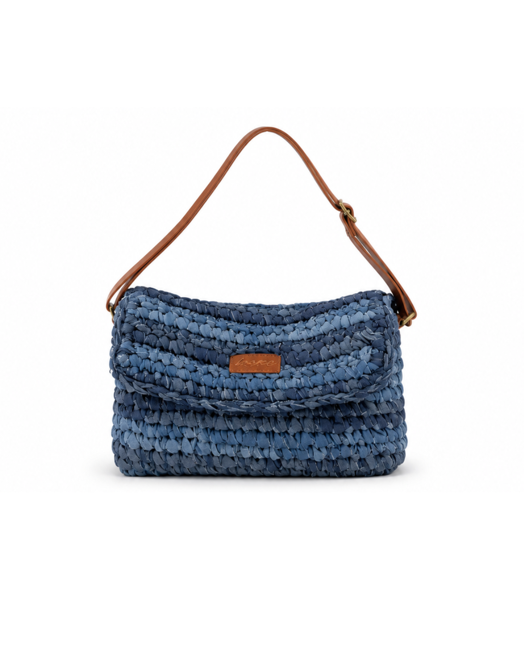 Bolso Rafia Denim Azul