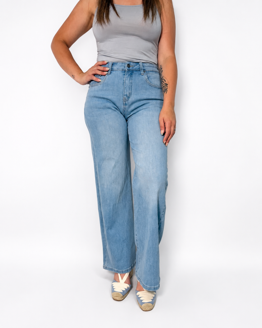 Vaquero Denim Bolsillos Estrella