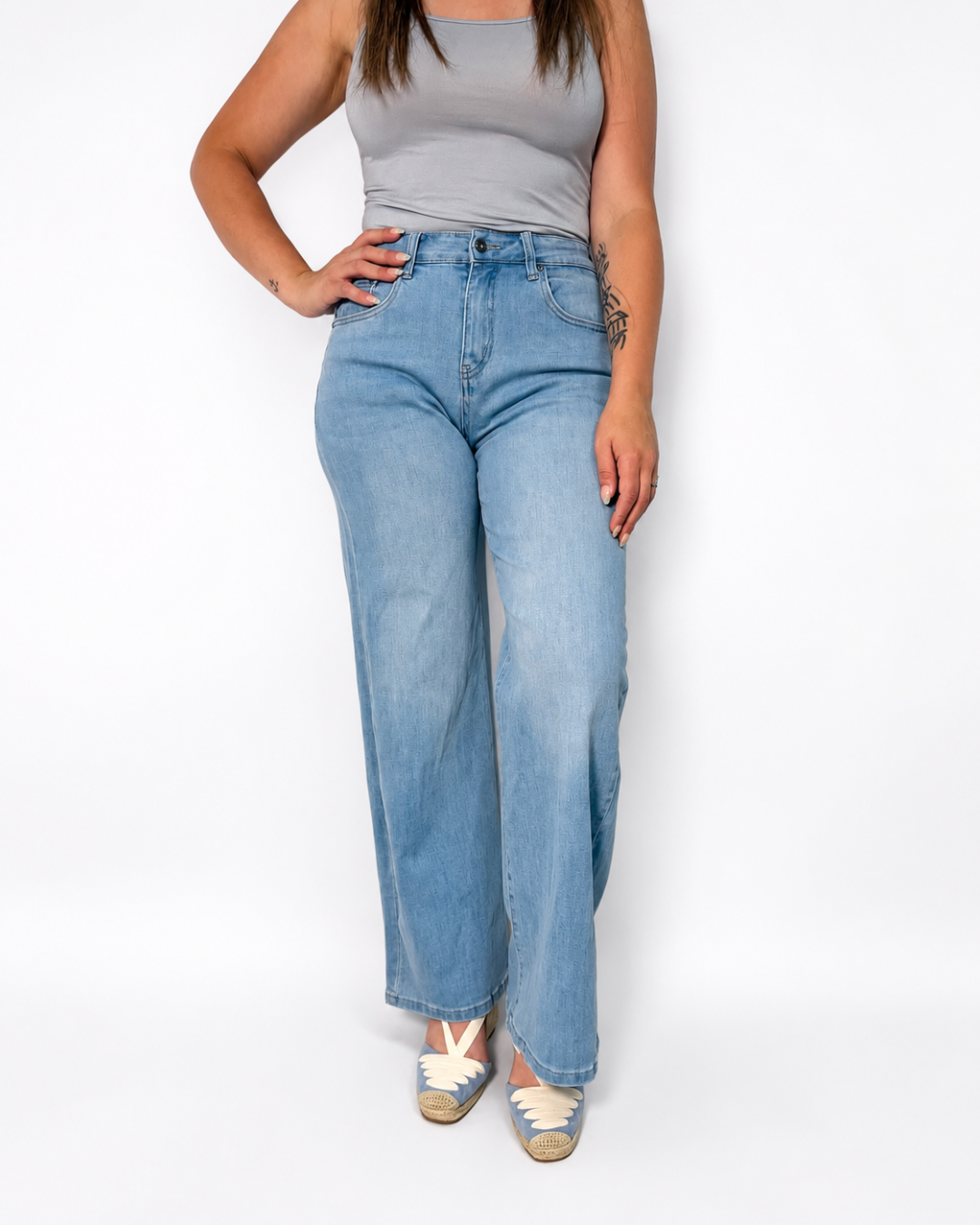 Vaquero Denim Bolsillos Estrella