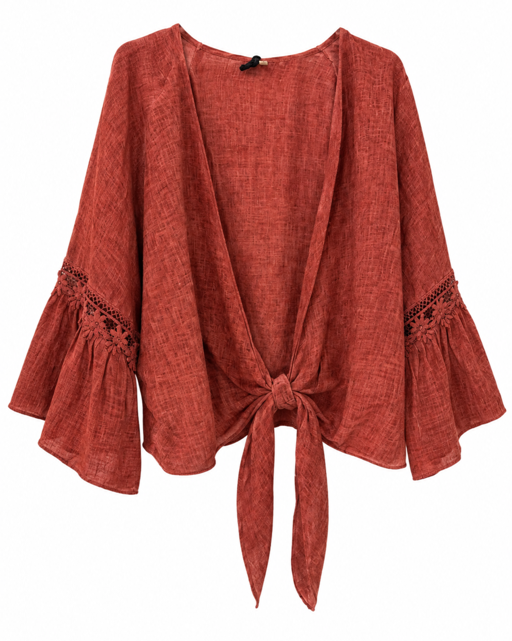 Blusa lazada bordado FLORS