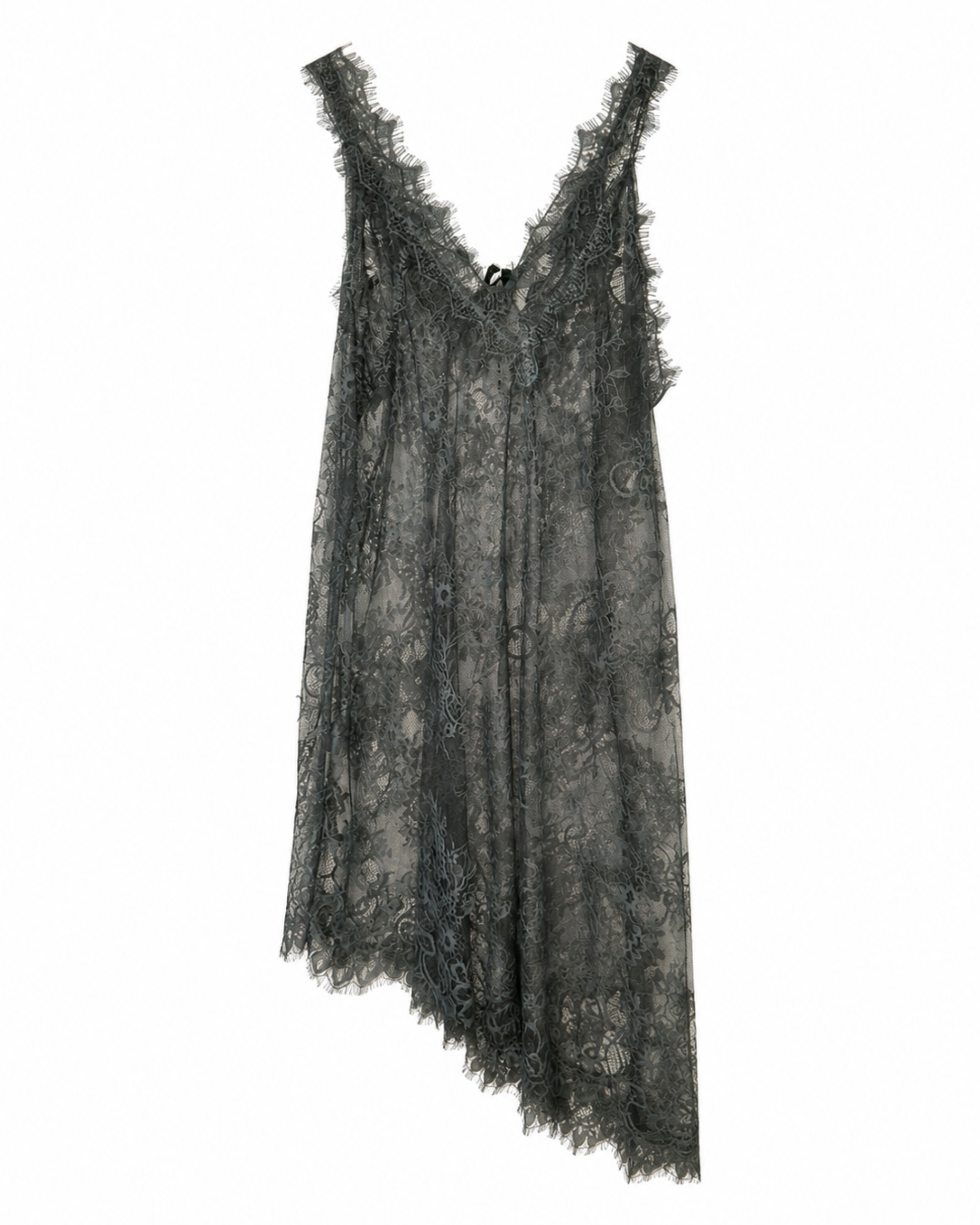 Blusa encaje LUX asimétrica