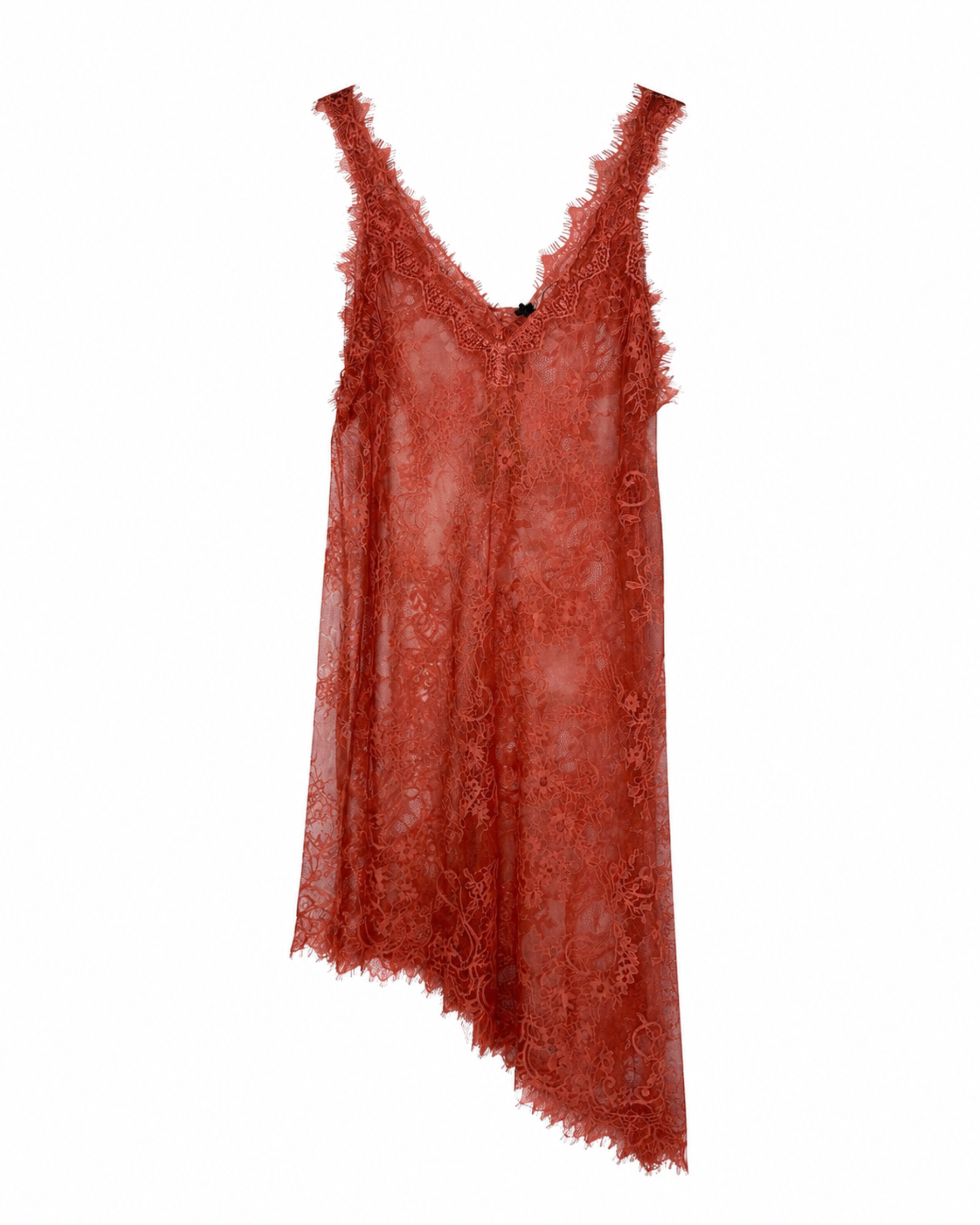 Blusa encaje LUX asimétrica