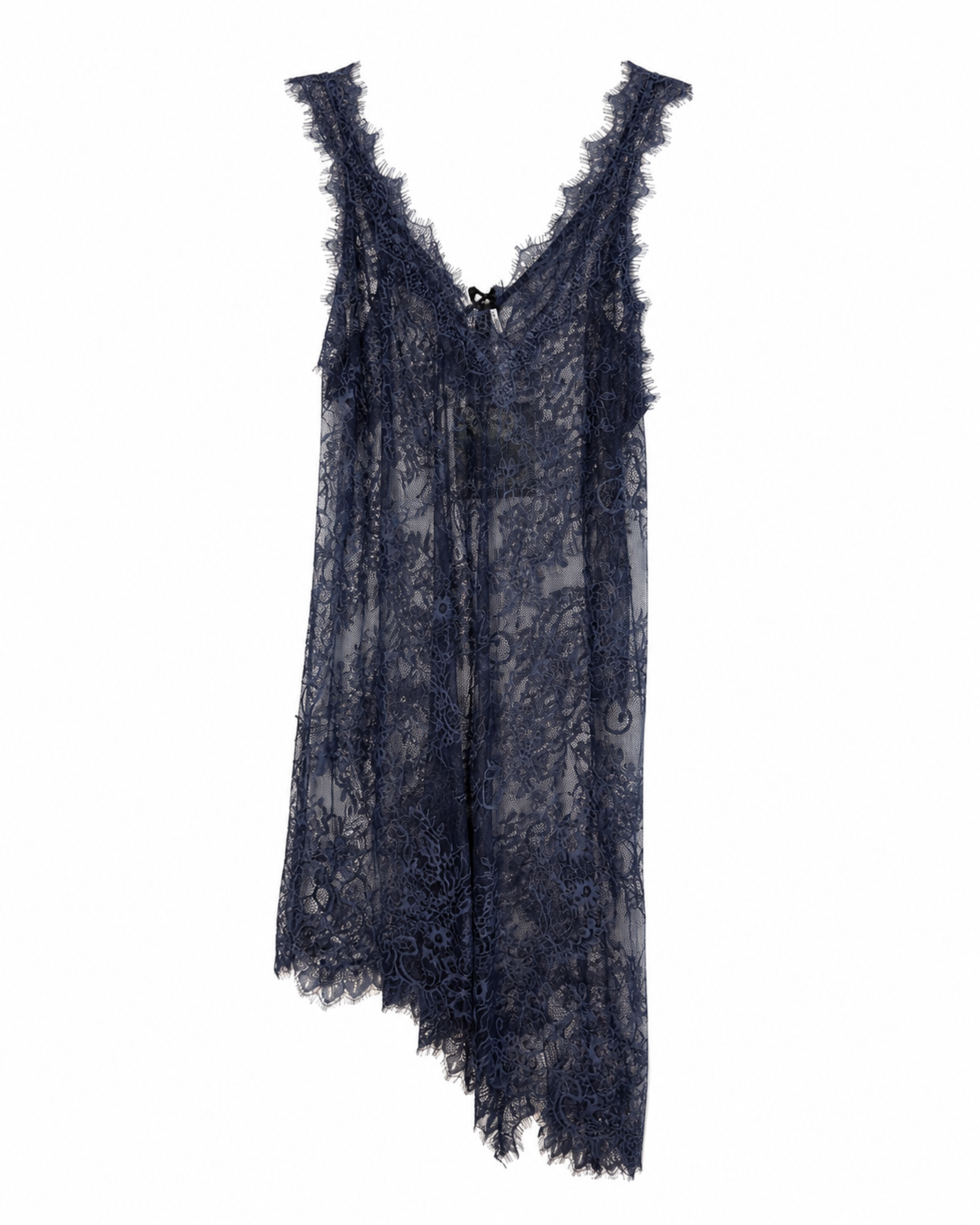 Blusa encaje LUX asimétrica