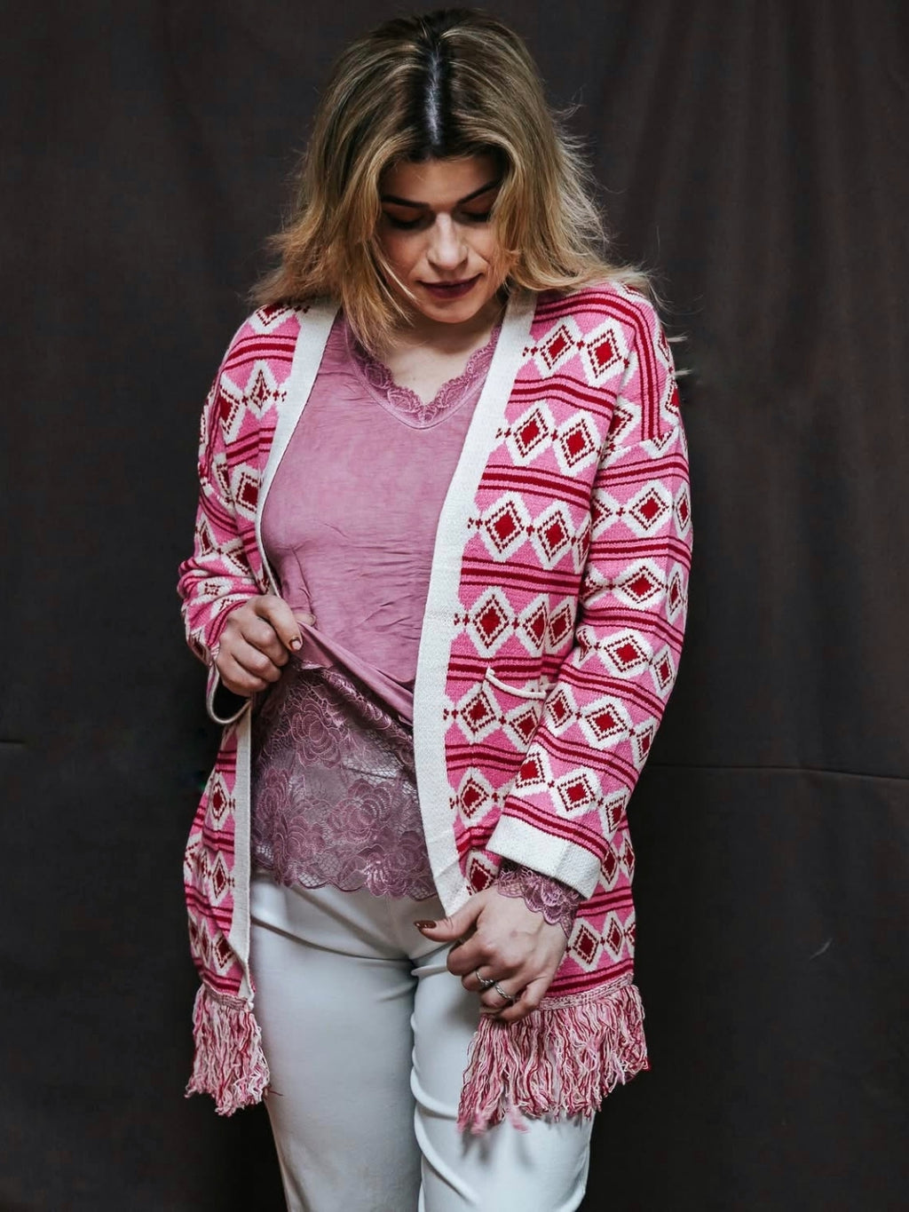 Chaqueta Jersey pink