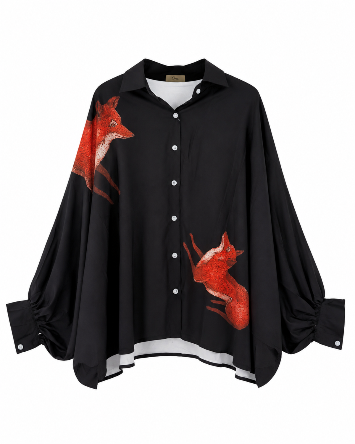Blusa negra zorro