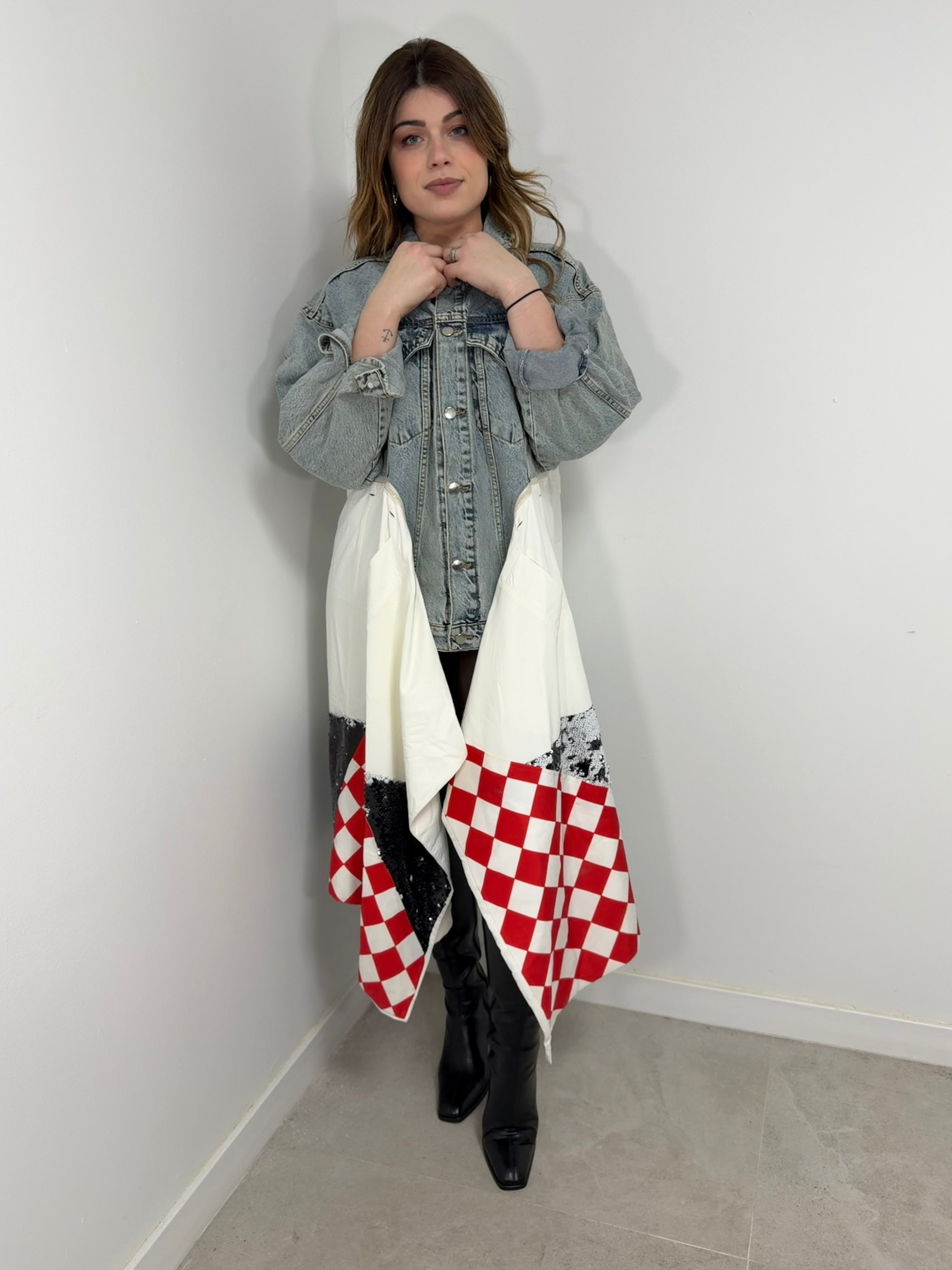 Chaqueta vaquera capa