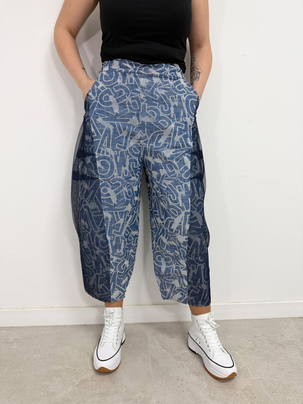 Pantalón denim cargo