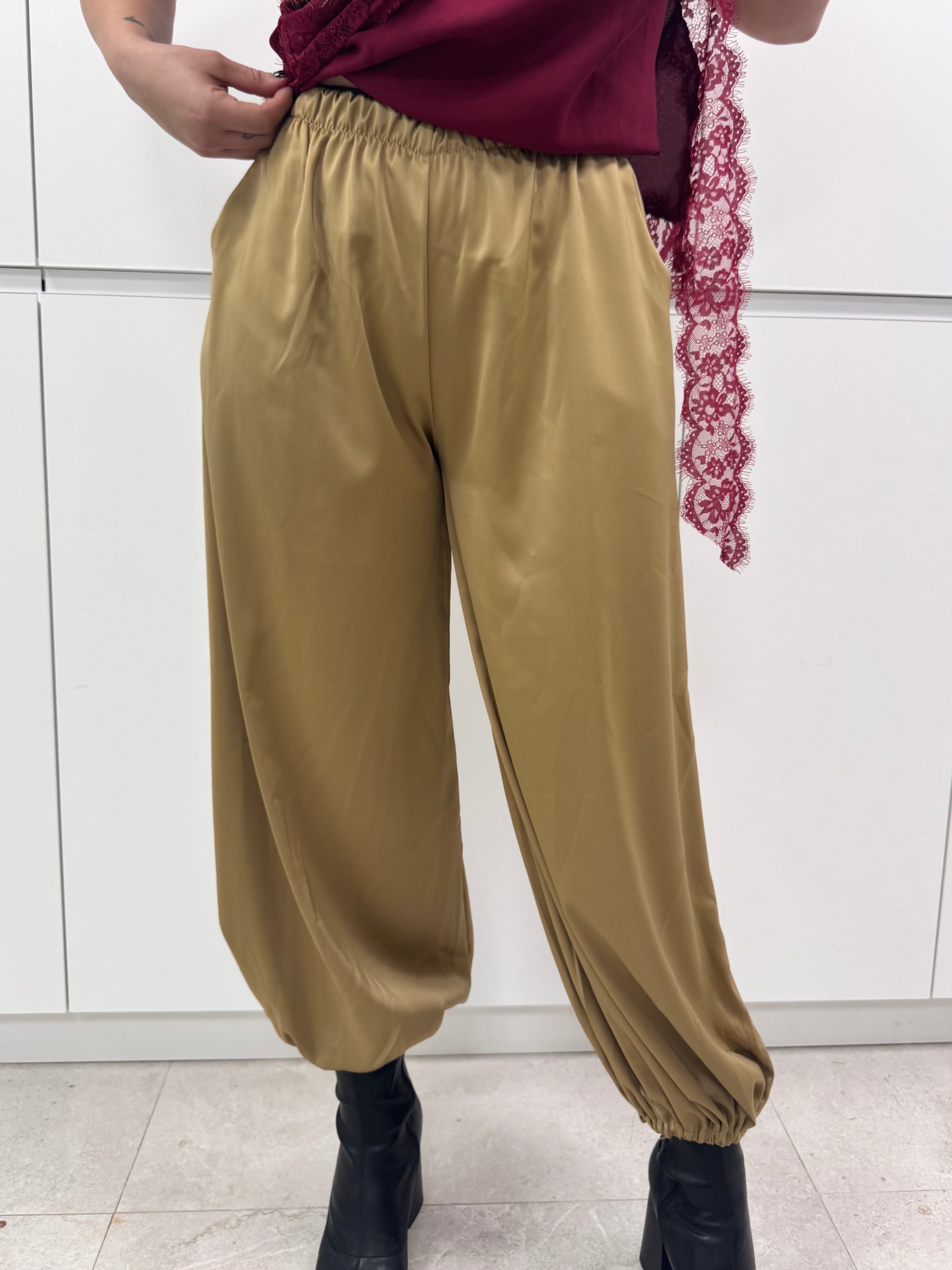 Pantalón cargo seda