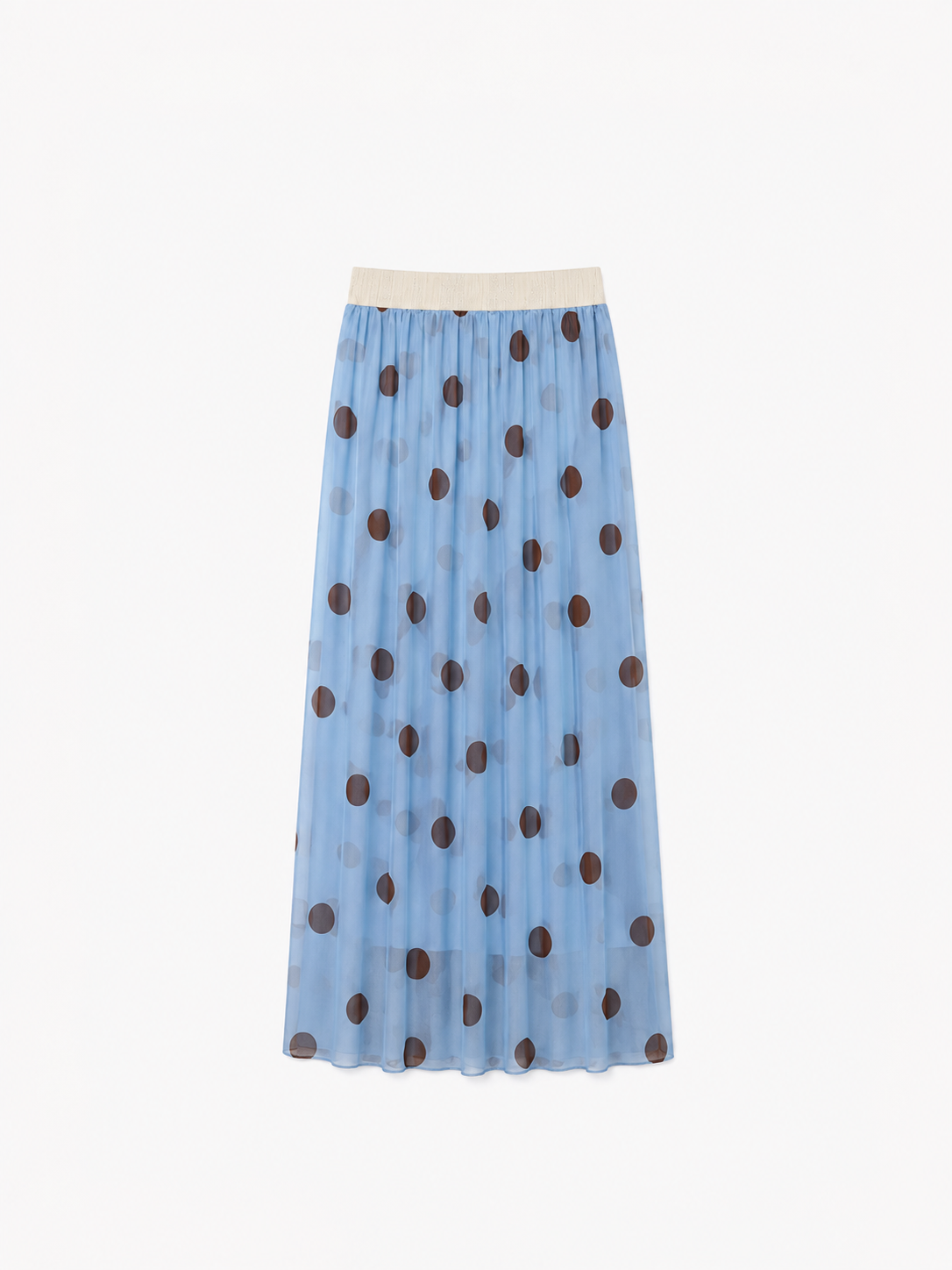 Falda plisada lunares